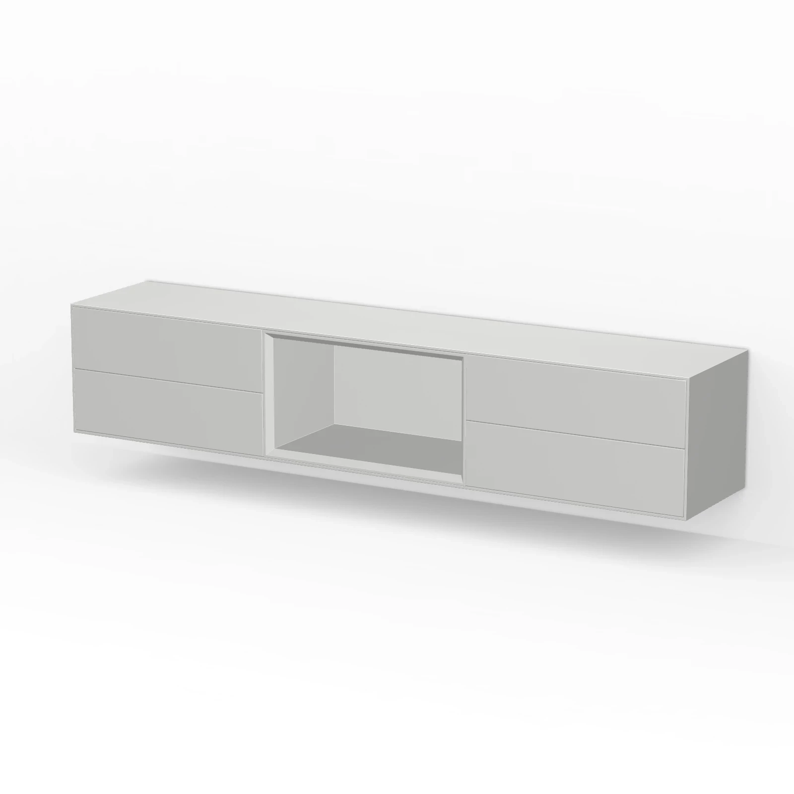 TV Meubel Tele Grey 200cm Zwevend