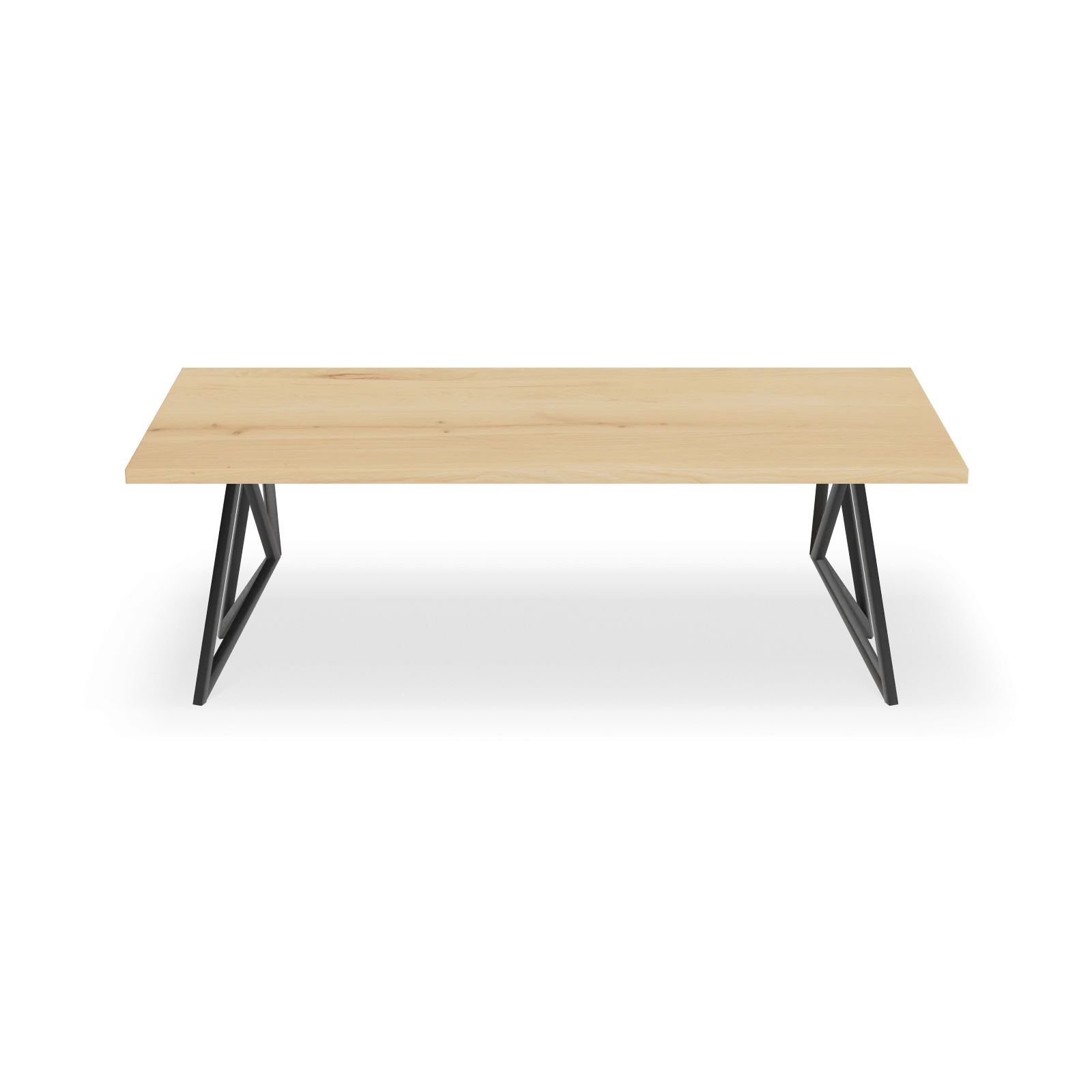 Eettafel Crosse los - Rechthoek Eiken Nature White (220x100cm)