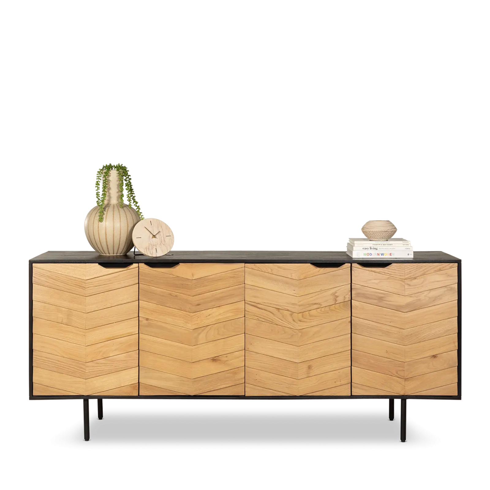 Dressoir Verona - 200 cm - 4 deuren - combinatie Eiken/Mango - sale