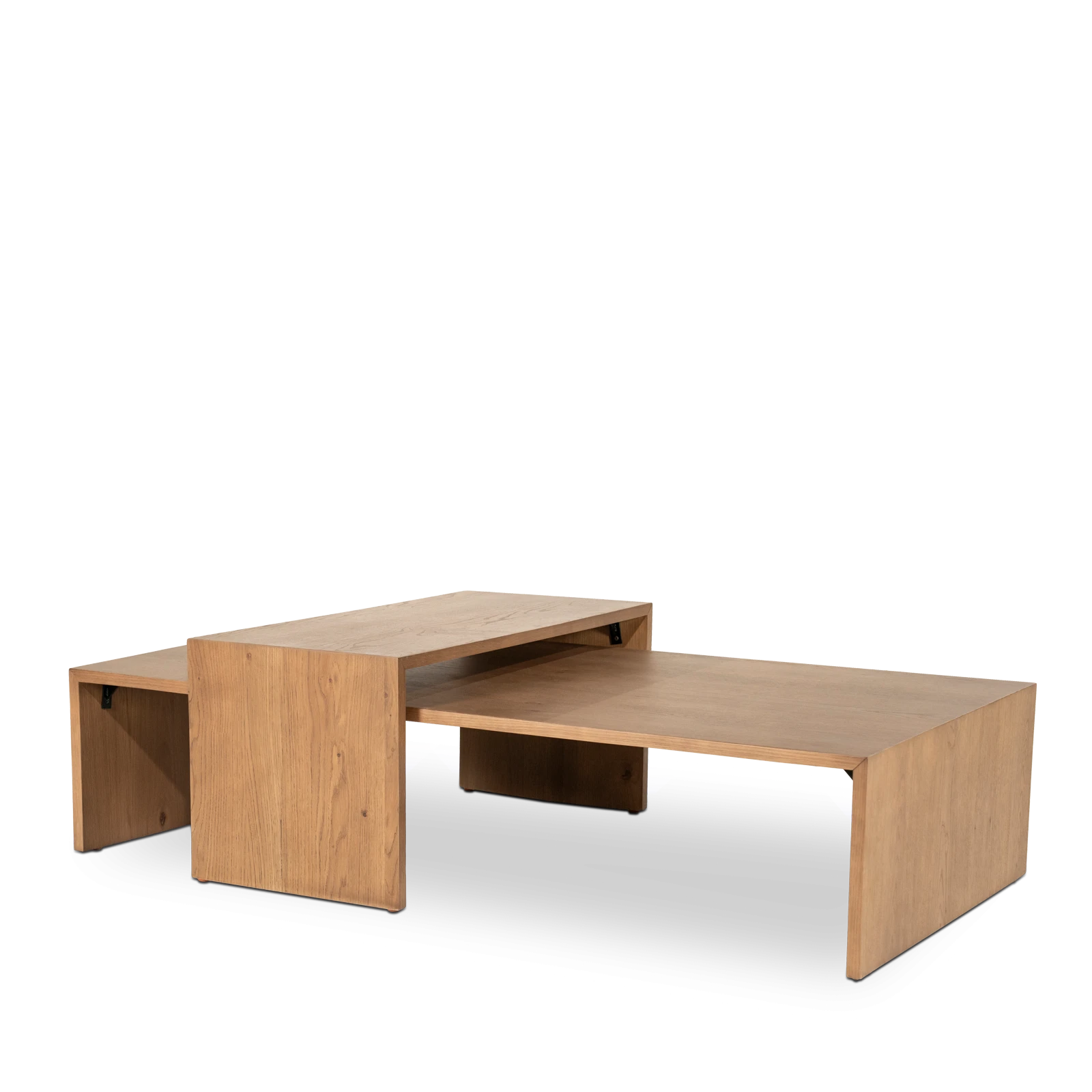 Salontafel (set van 2) Flo - Lichtbruin
