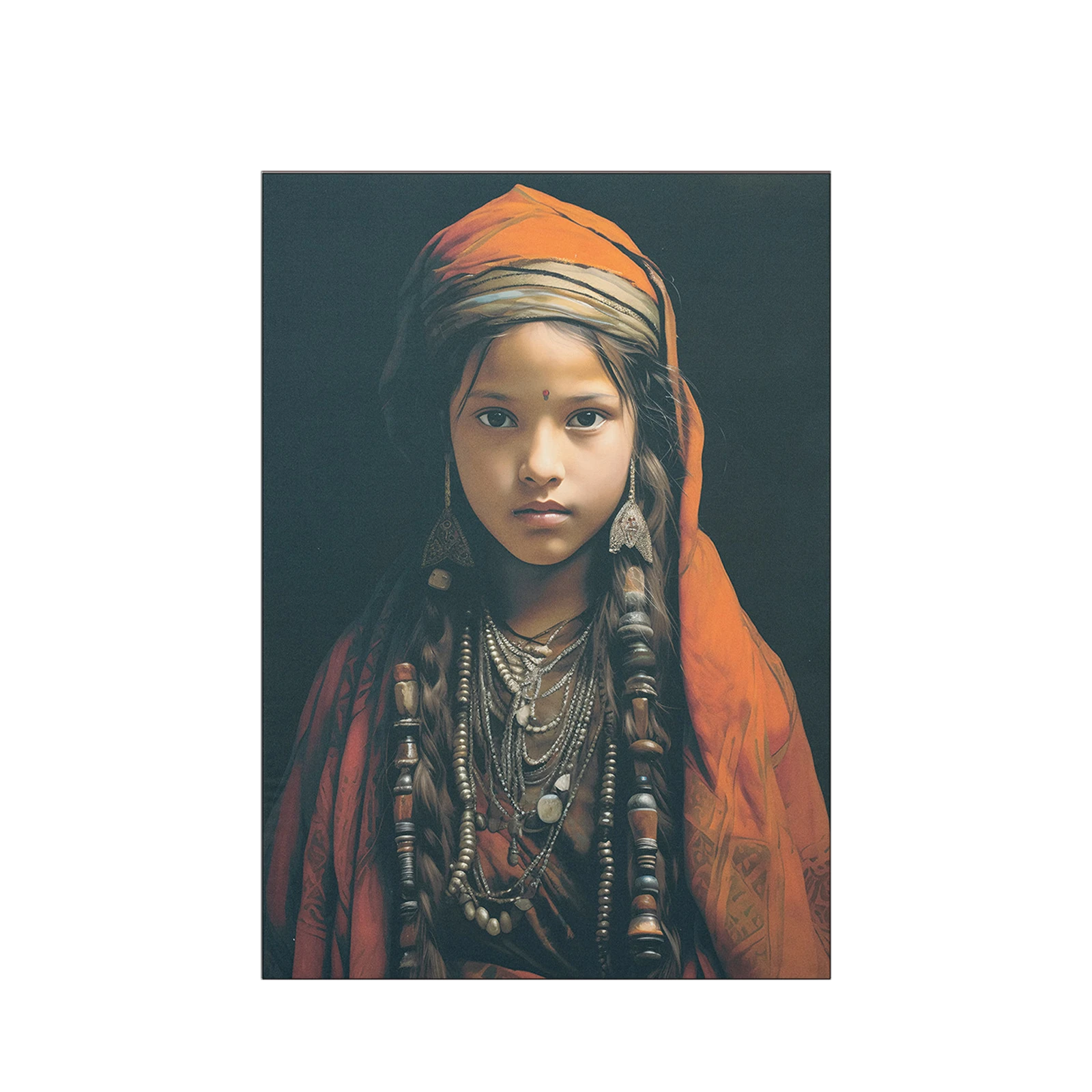 Wanddecoratie 110x80 Traditional Child Girl (small)