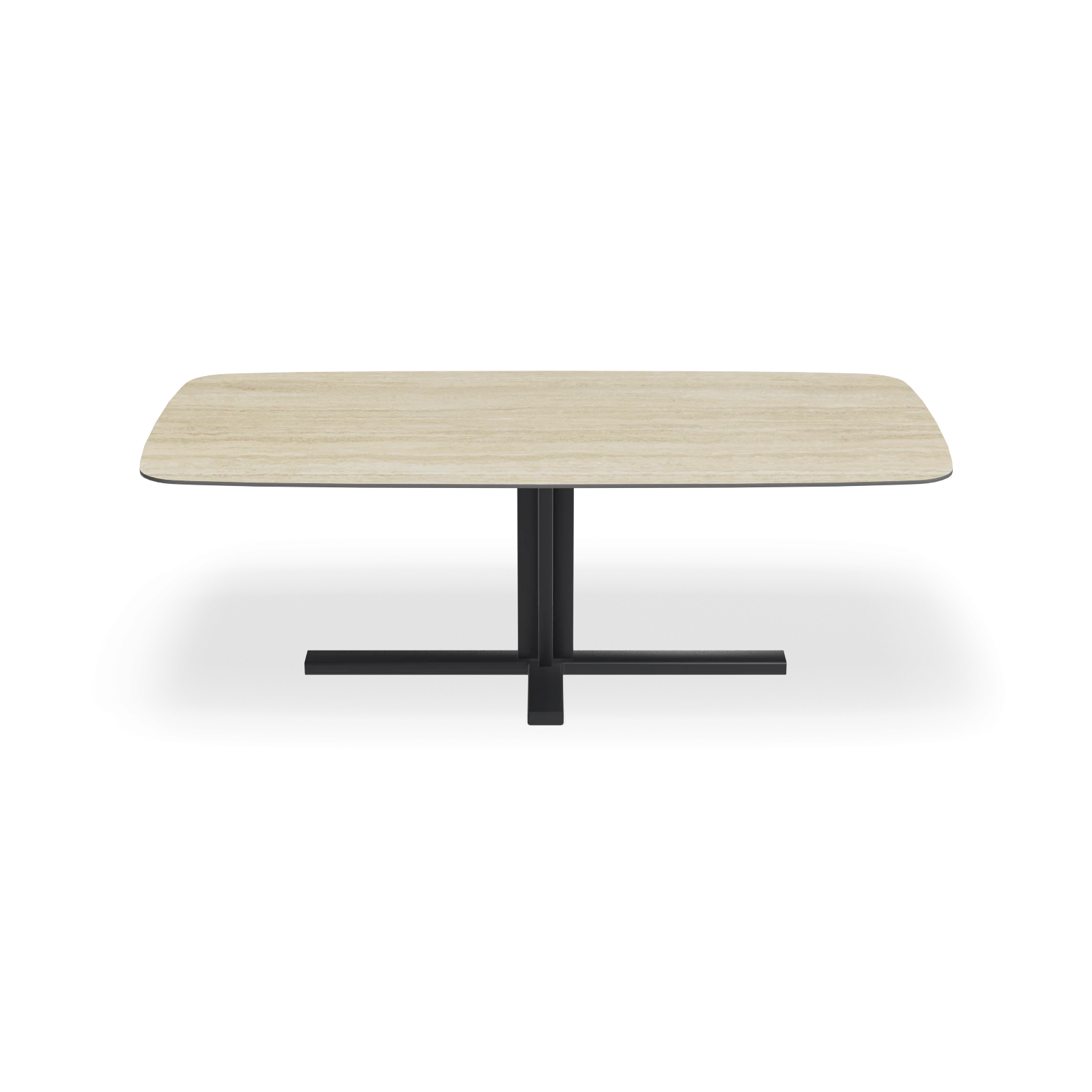 Eettafel Kolos - Deens Ovaal Keramiek Travertine Classico Satin (220x110cm)