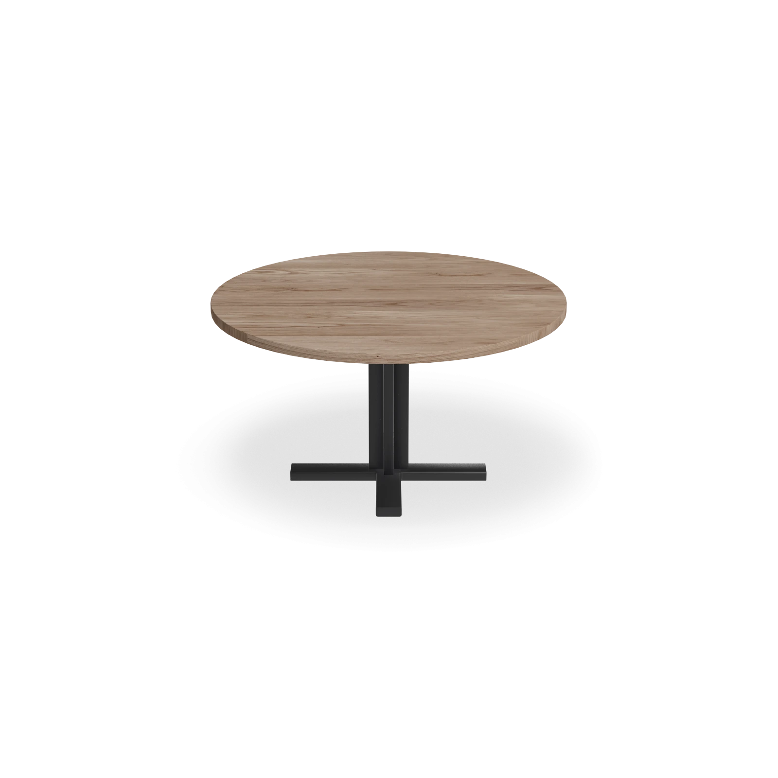 Eettafel Kolos - Rond Eiken Kiezel (140cm)