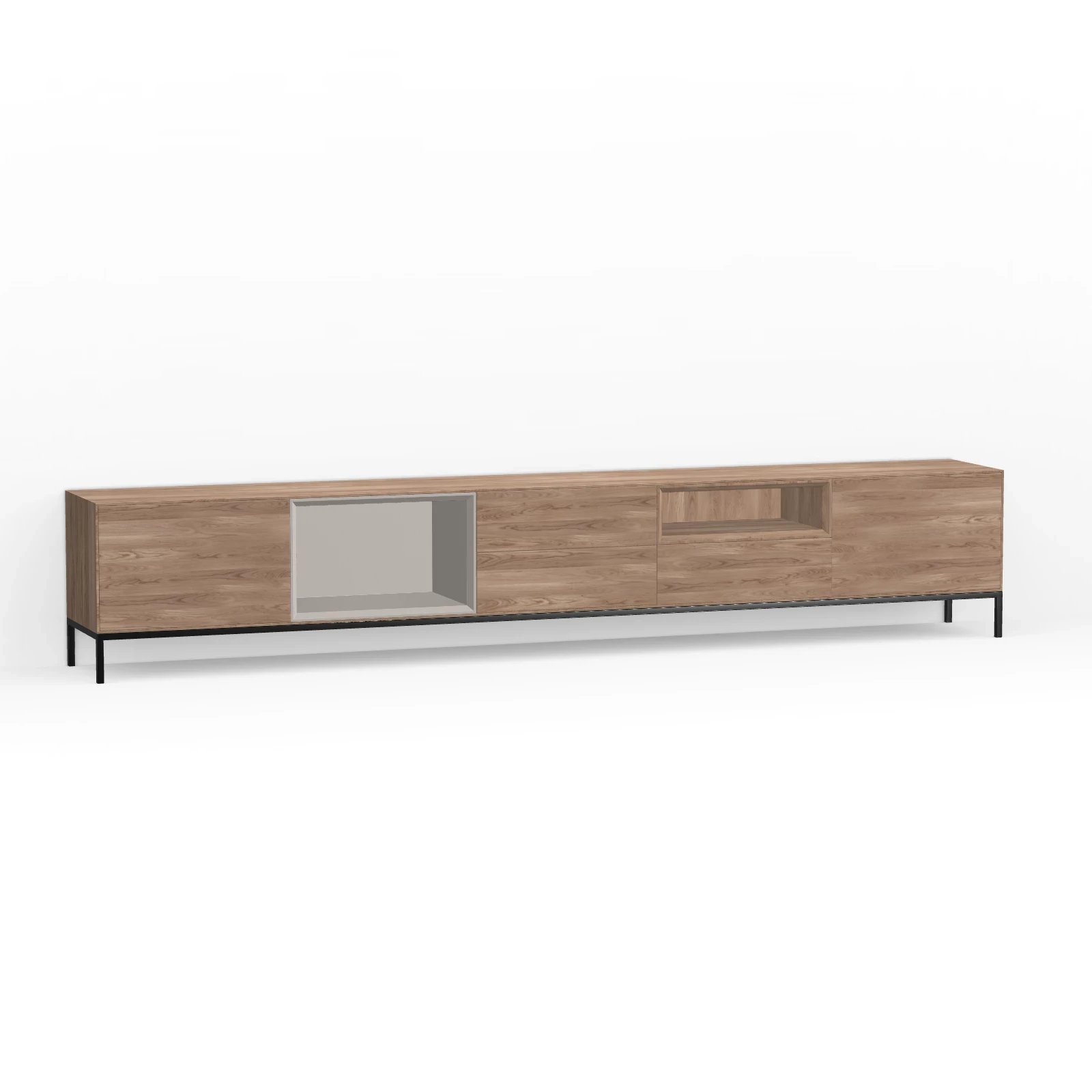 TV Meubel Kiezel 300cm Poot
