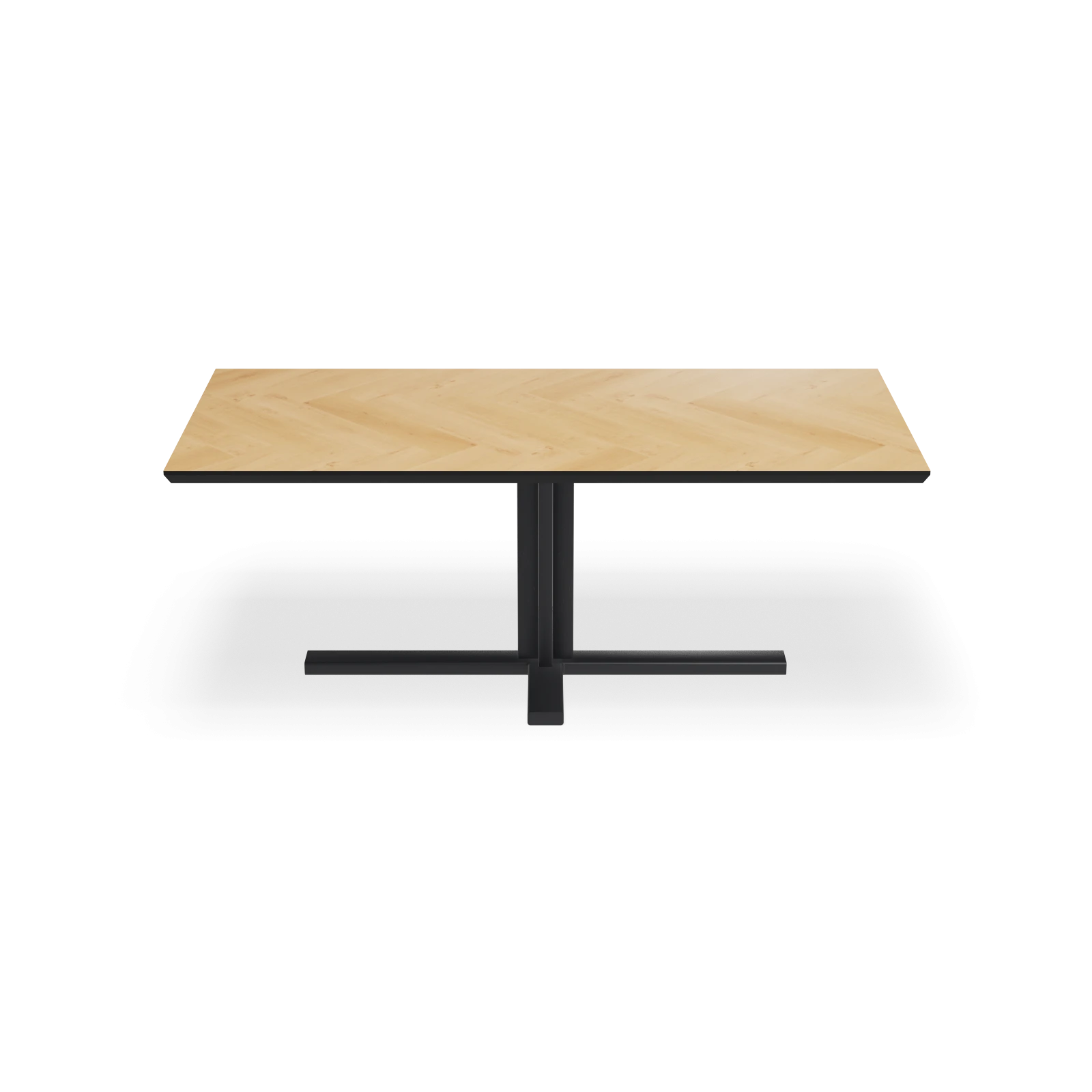 Eettafel Kolos - Rechthoek Eiken Visgraat Nature White (200x100cm)