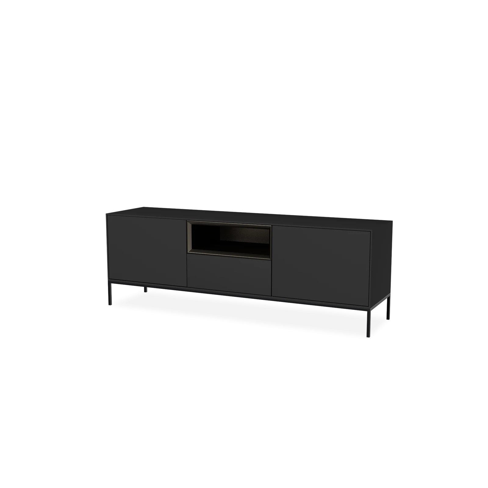 TV Meubel Black 160cm Poot