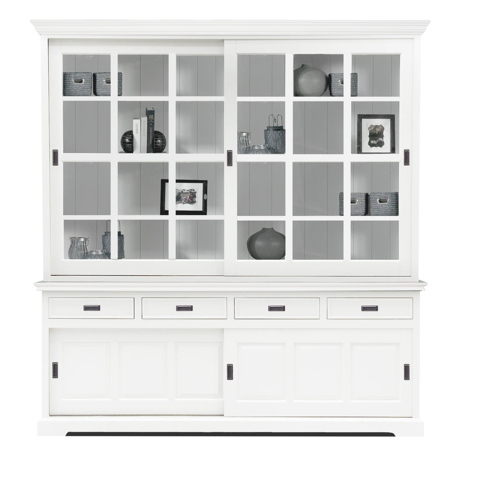 Schuifdeurkast (220cm - 2 deuren) Riverwoods - PureWhite/PureWhite