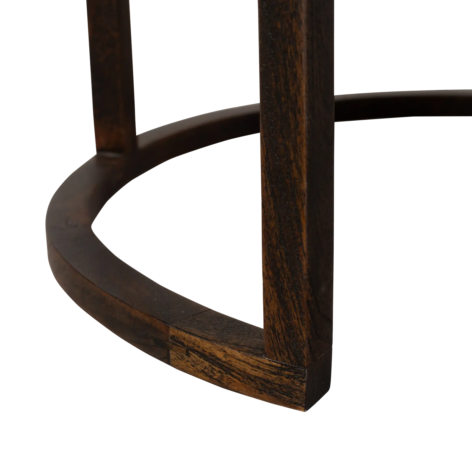 Salontafel set van 2 Bratt - rond - Mangohout Cacao Bruin