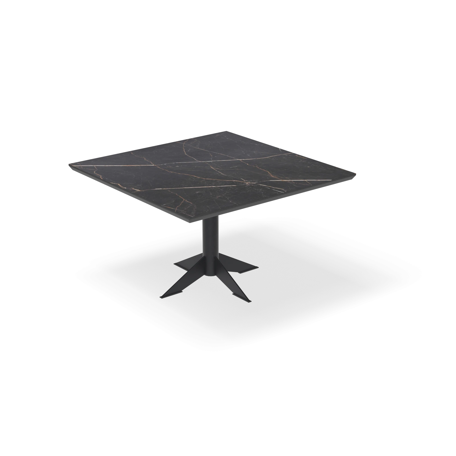 Eettafel Westfield - Vierkant HPL Marmerlook (130x130cm)