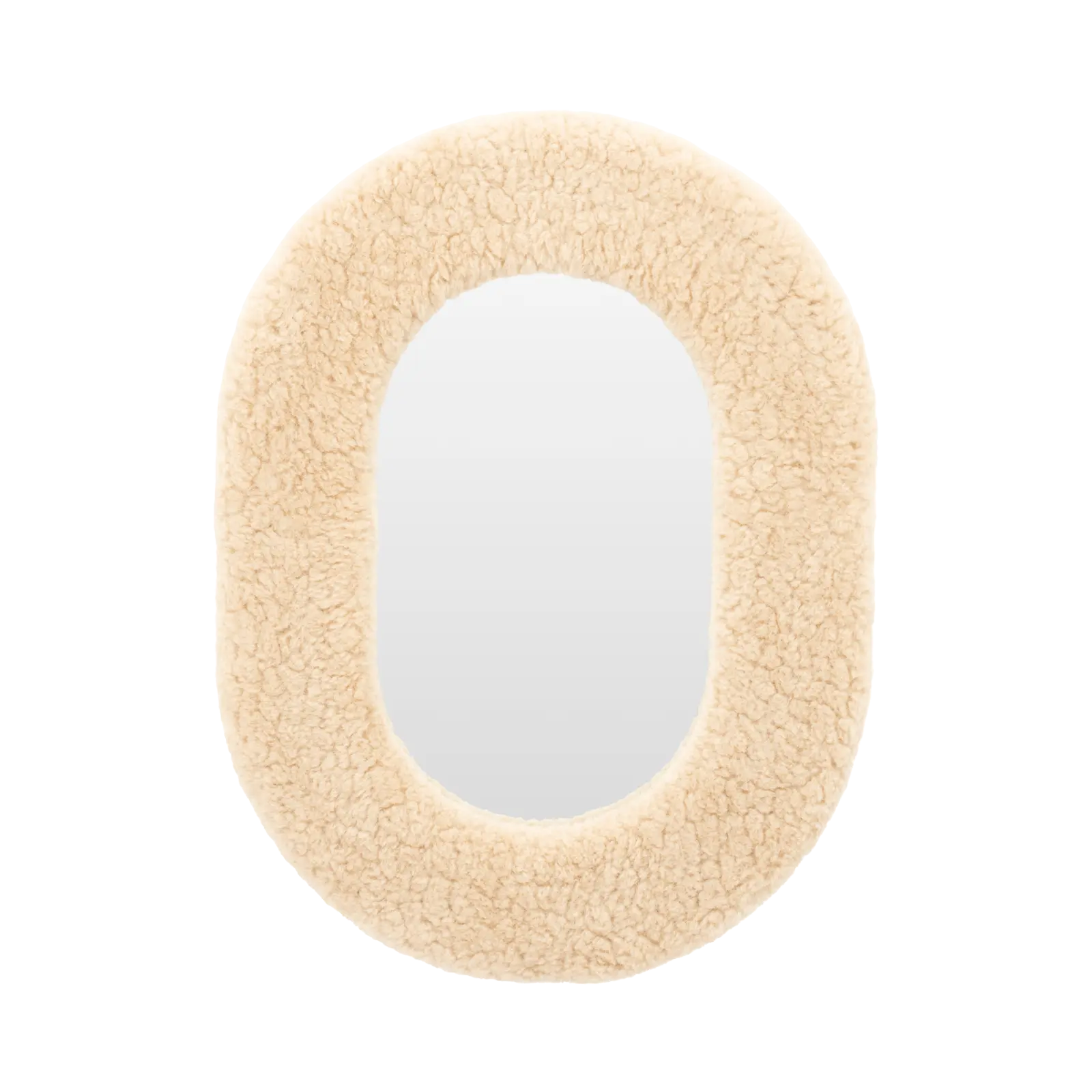Spiegel Kiss - ovaal 49x66 cm - Beige