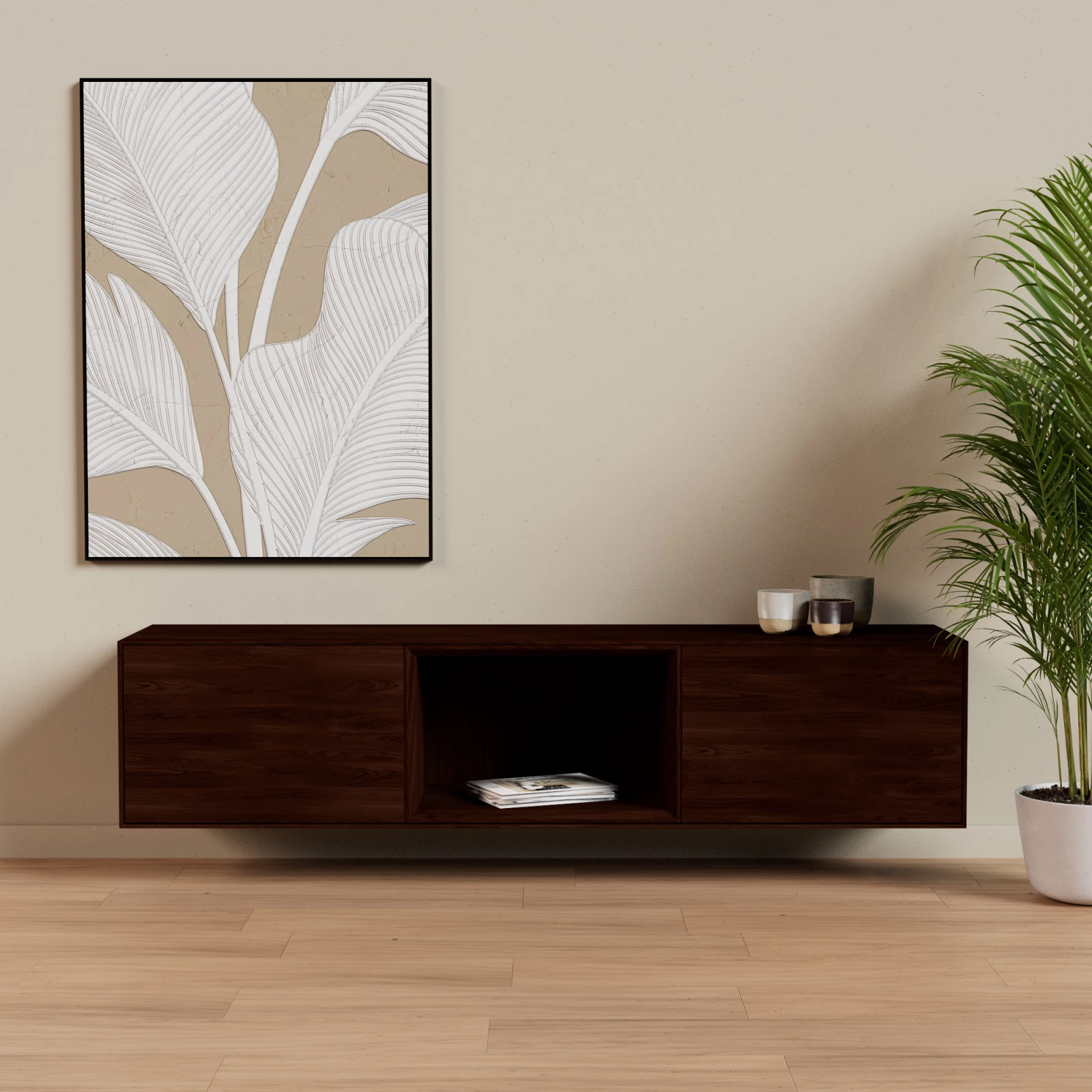 TV Meubel Deer Brown 180cm Zwevend