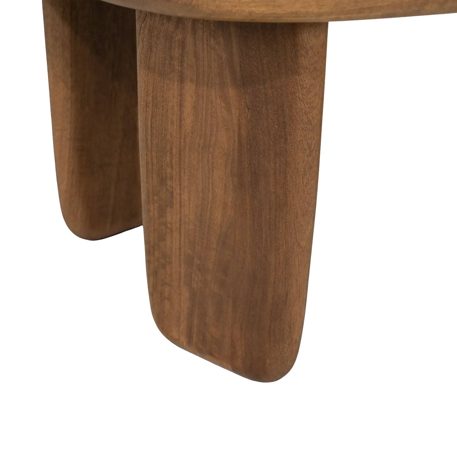 Salontafel Maud - organische vorm 65x57 cm - Mangohout Lichtbruin
