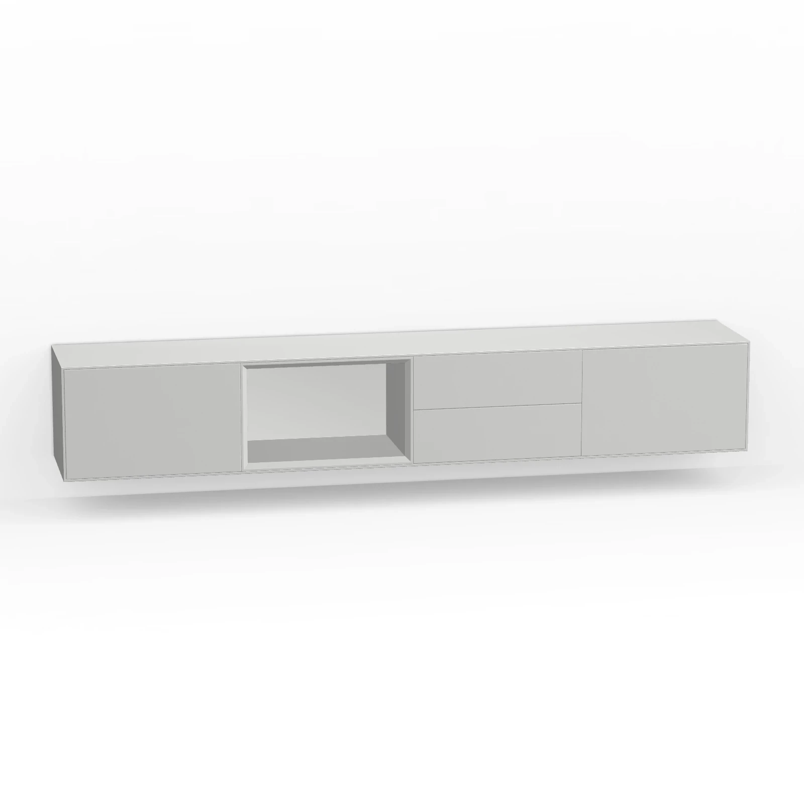 TV Meubel Tele Grey 240cm Zwevend