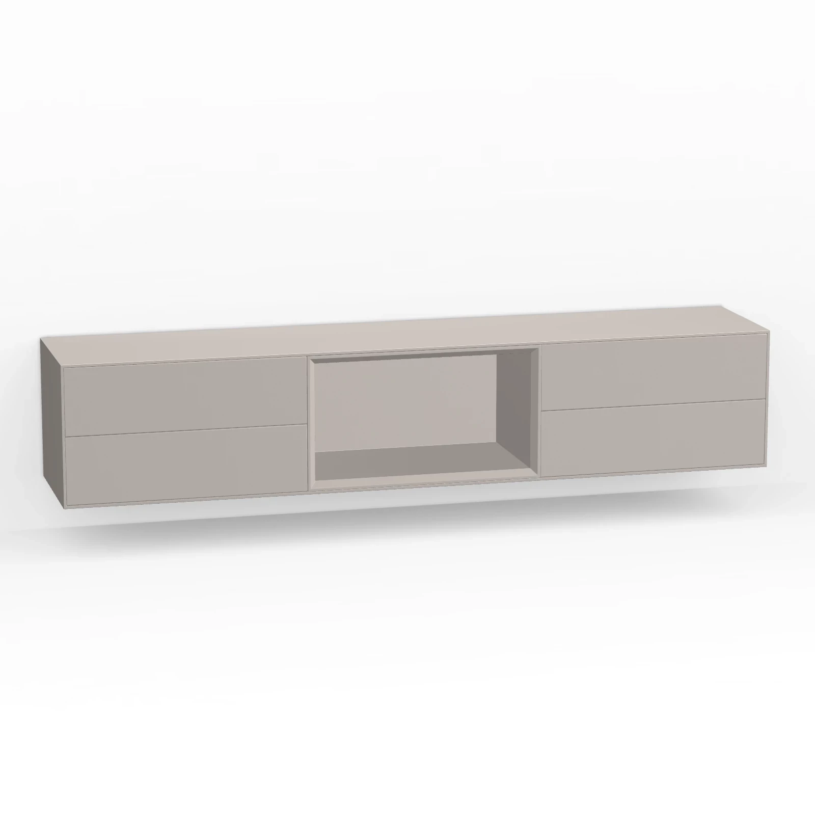 TV Meubel Cement Greige 200cm Zwevend