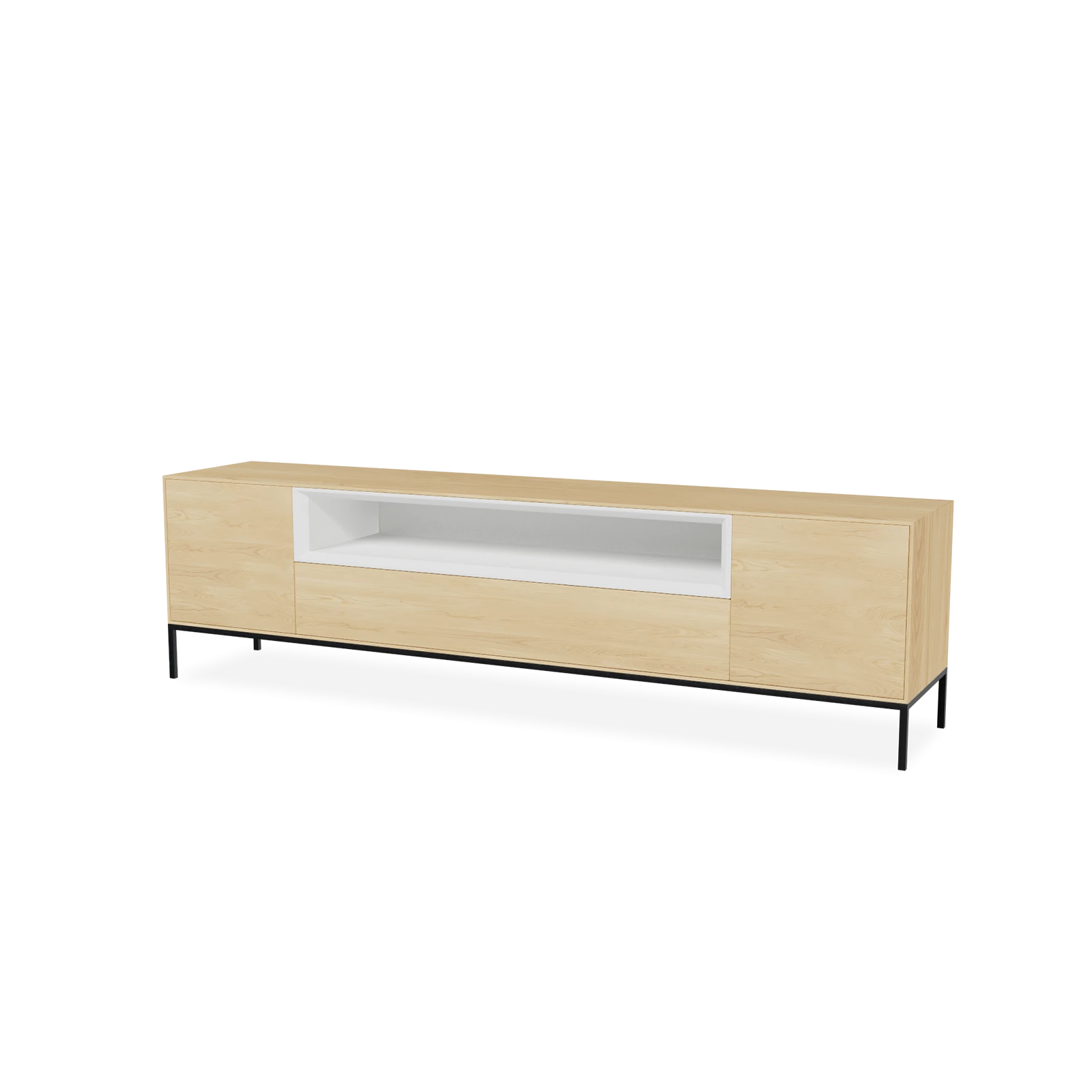 TV Meubel Nature White 200cm Poot