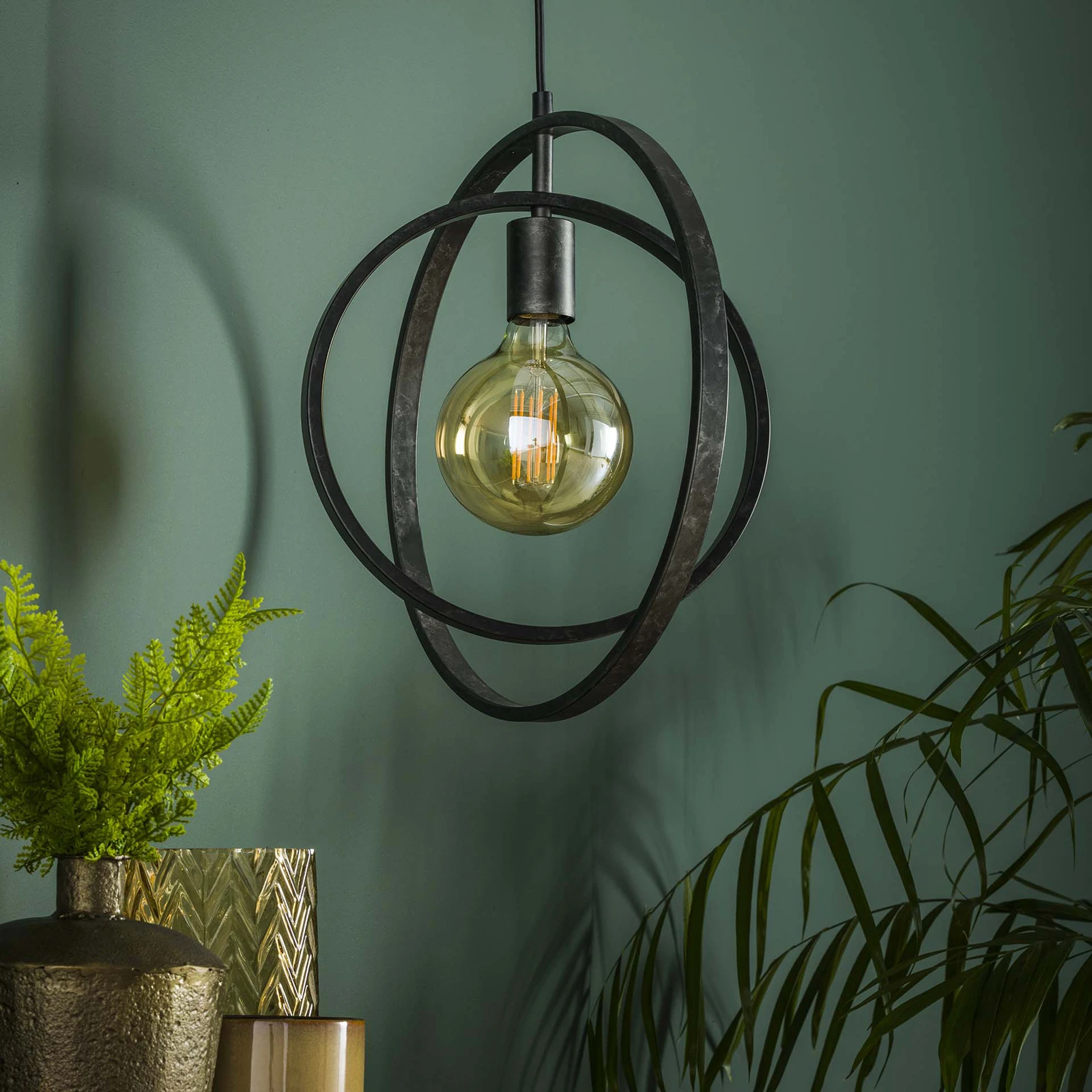 Hanglamp Turn Around (1 licht) - Charcoal