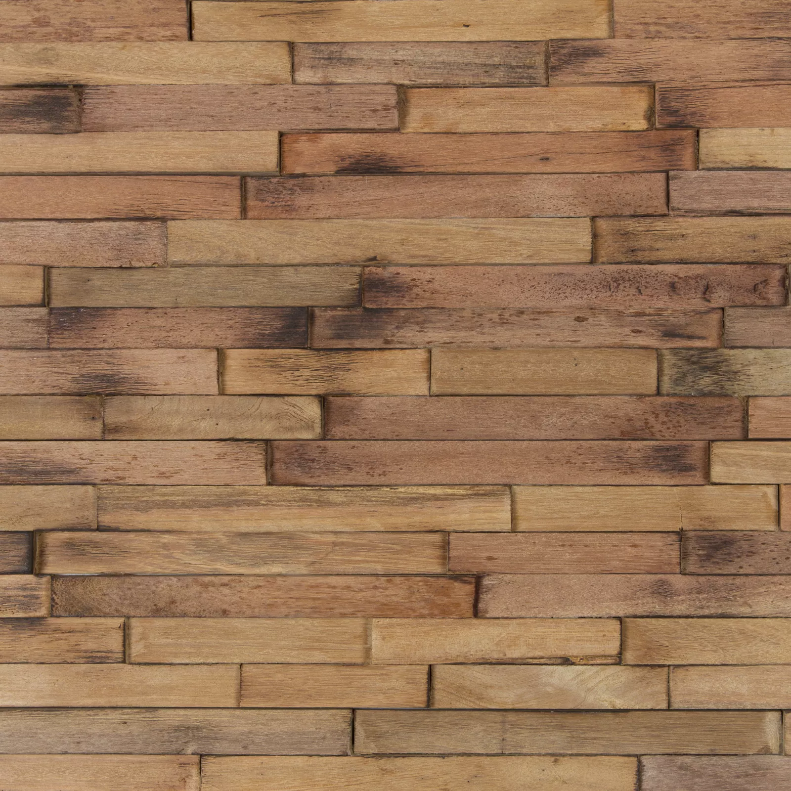 Houtstrips (set van 8) 3D Wood Panel - Hardwood Blackwash