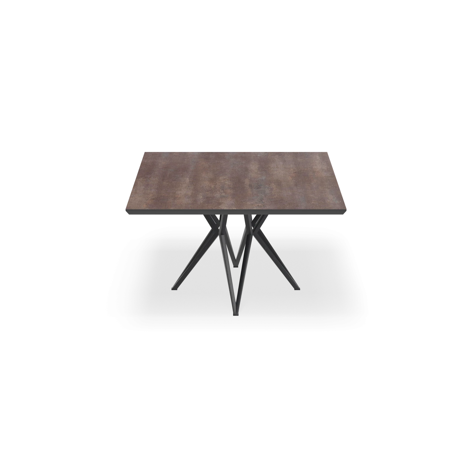 Eettafel Crosse - Vierkant HPL Oxidised (130x130cm)