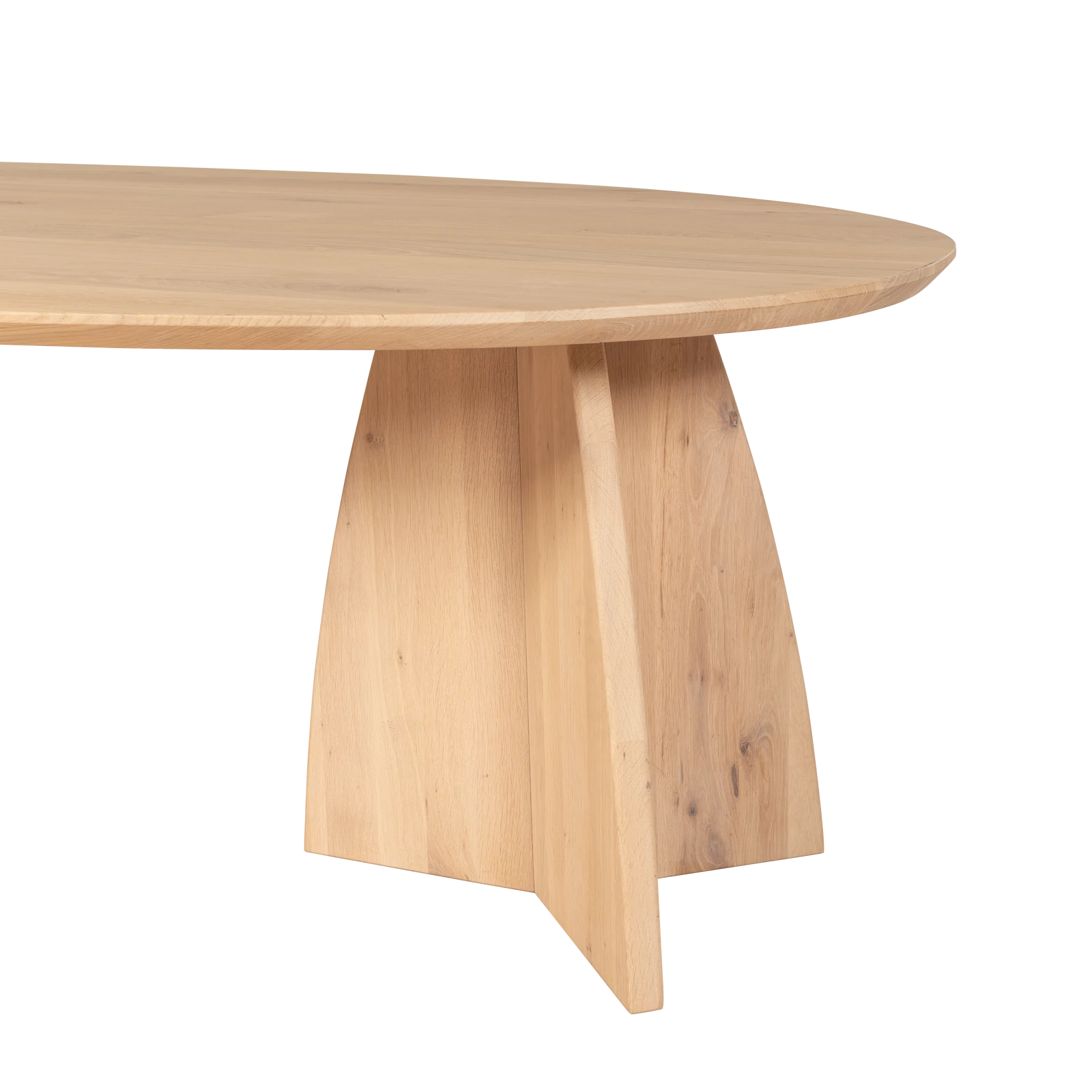 Eettafel (ovaal - 260x120cm) Shiso - Eiken Nature White
