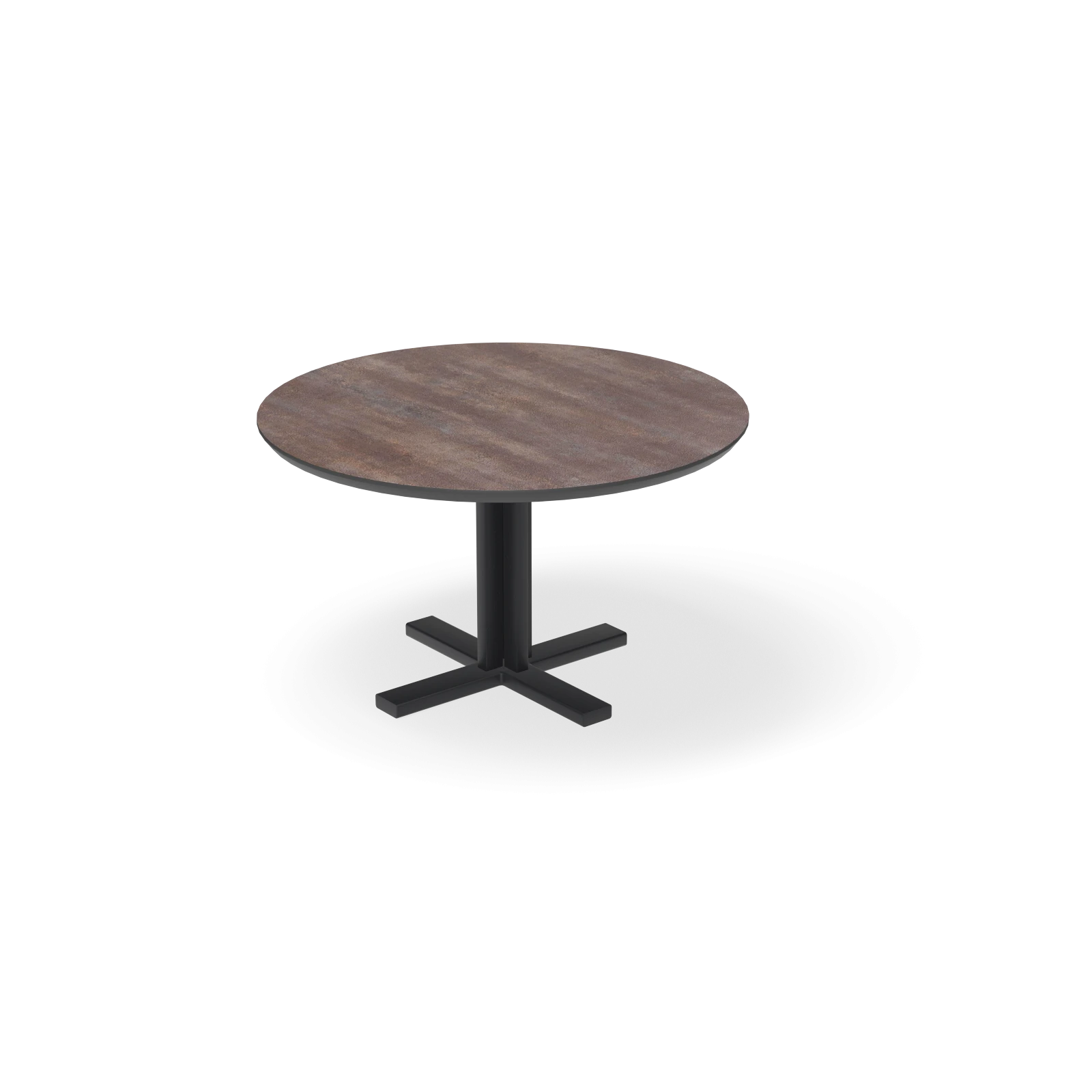 Eettafel Kolos - Rond HPL Oxidised (130 cm)