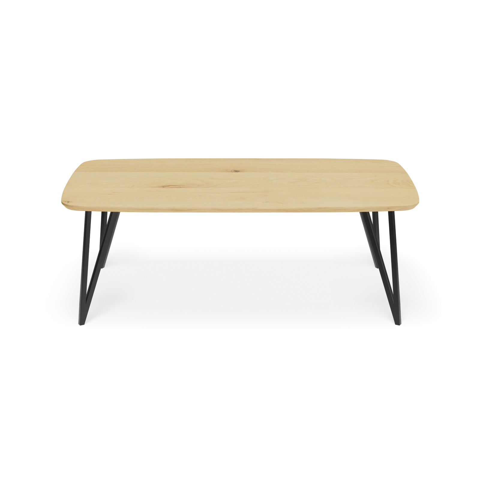 Eettafel Triangle - Deens Ovaal Eiken Nature White (220x110cm)