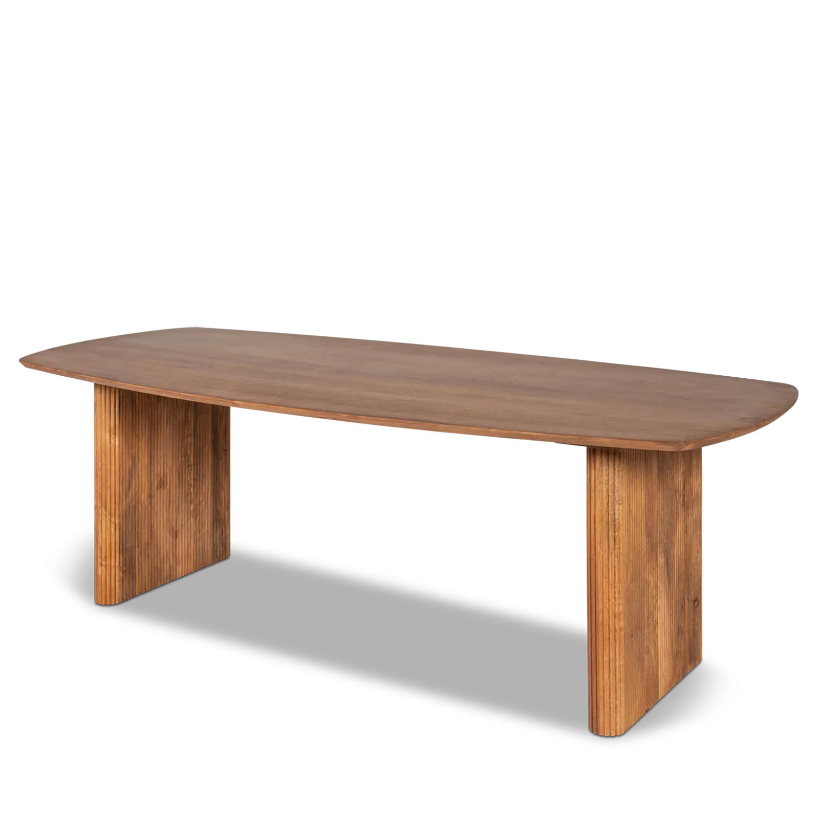 Eettafel Amare - deens ovaal 210x100 cm - Mangohout Lichtbruin