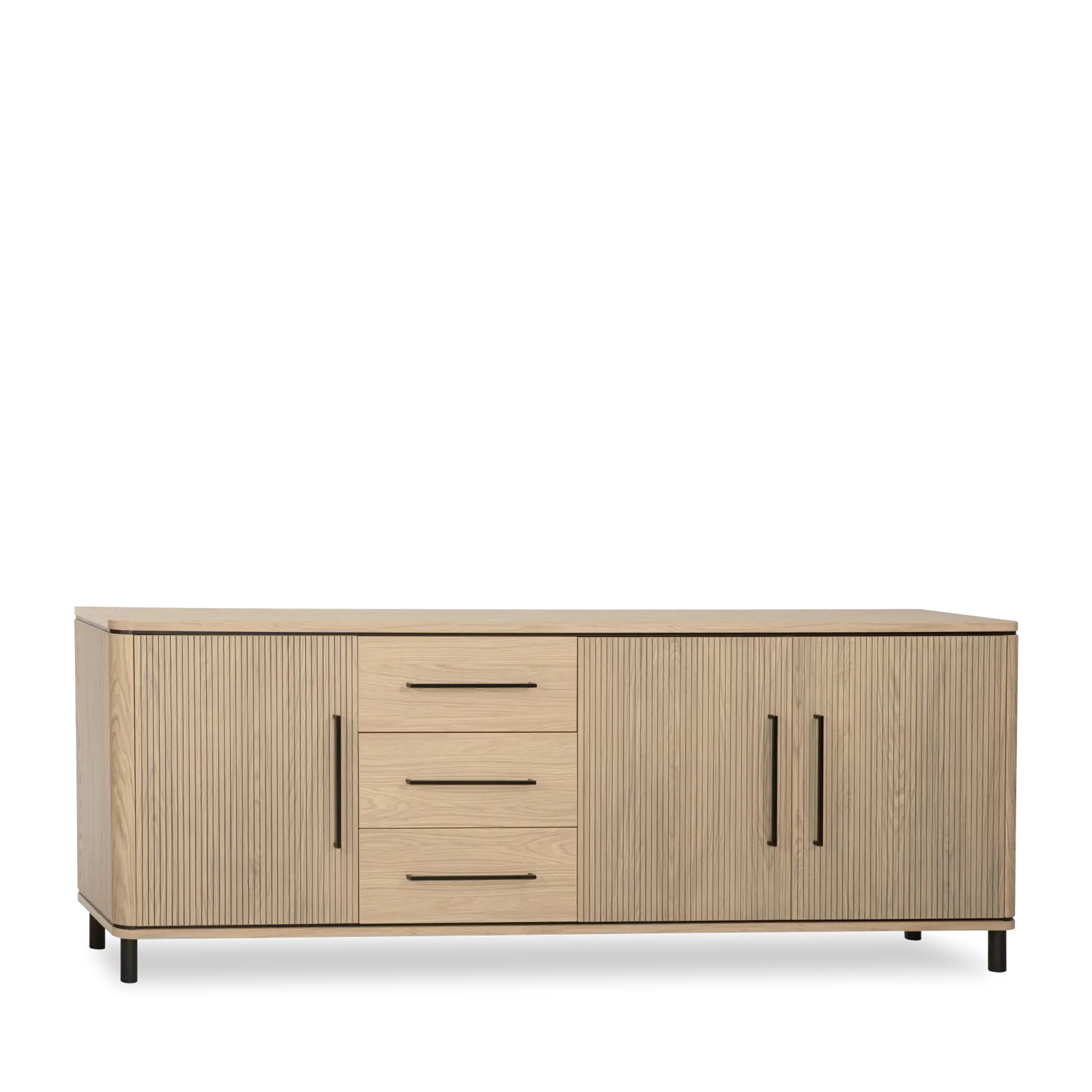Dressoir Shuffle – 240 cm – Lamulux Blond Oak – 3 deuren, 3 laden