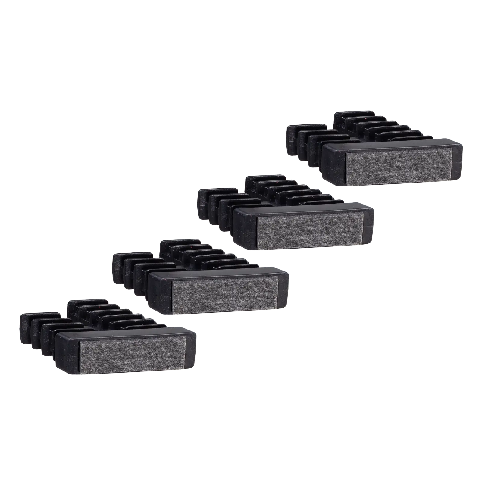 Dop (set van 4) Poot A/B - Alfa/Bravo - Black