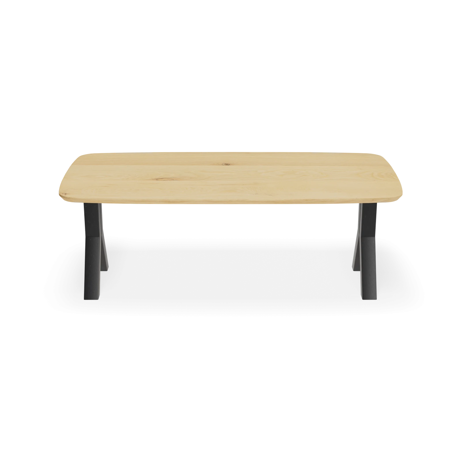 Eettafel Y Poot(10x10cm) - Deens Ovaal Eiken Nature White (220x110cm)