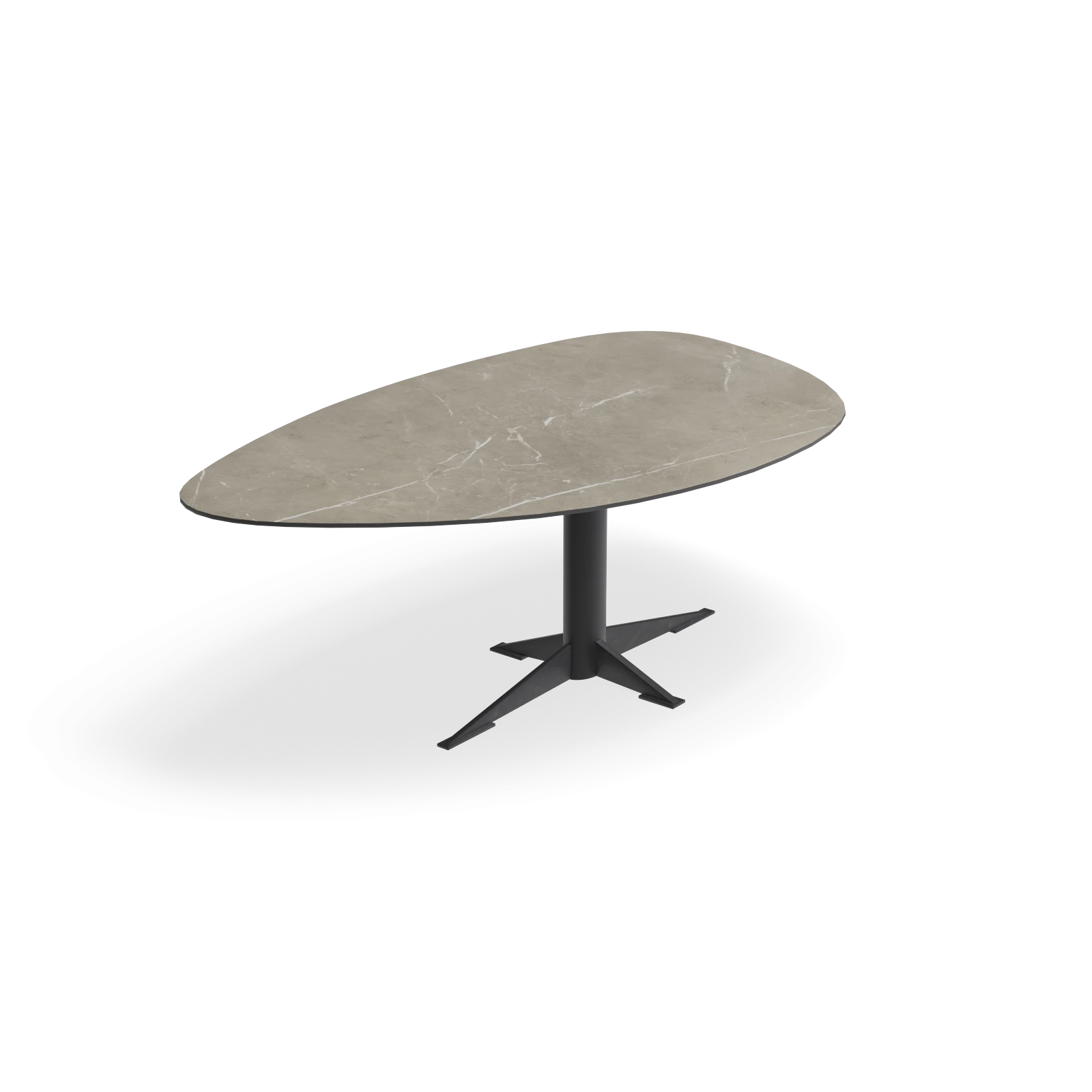 Eettafel Westfield - Kiezel Keramiek Tafu Satin (200x120cm)