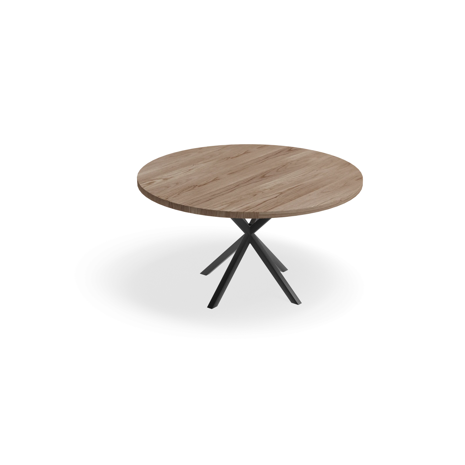 Eettafel North - Rond Eiken Kiezel (140cm)