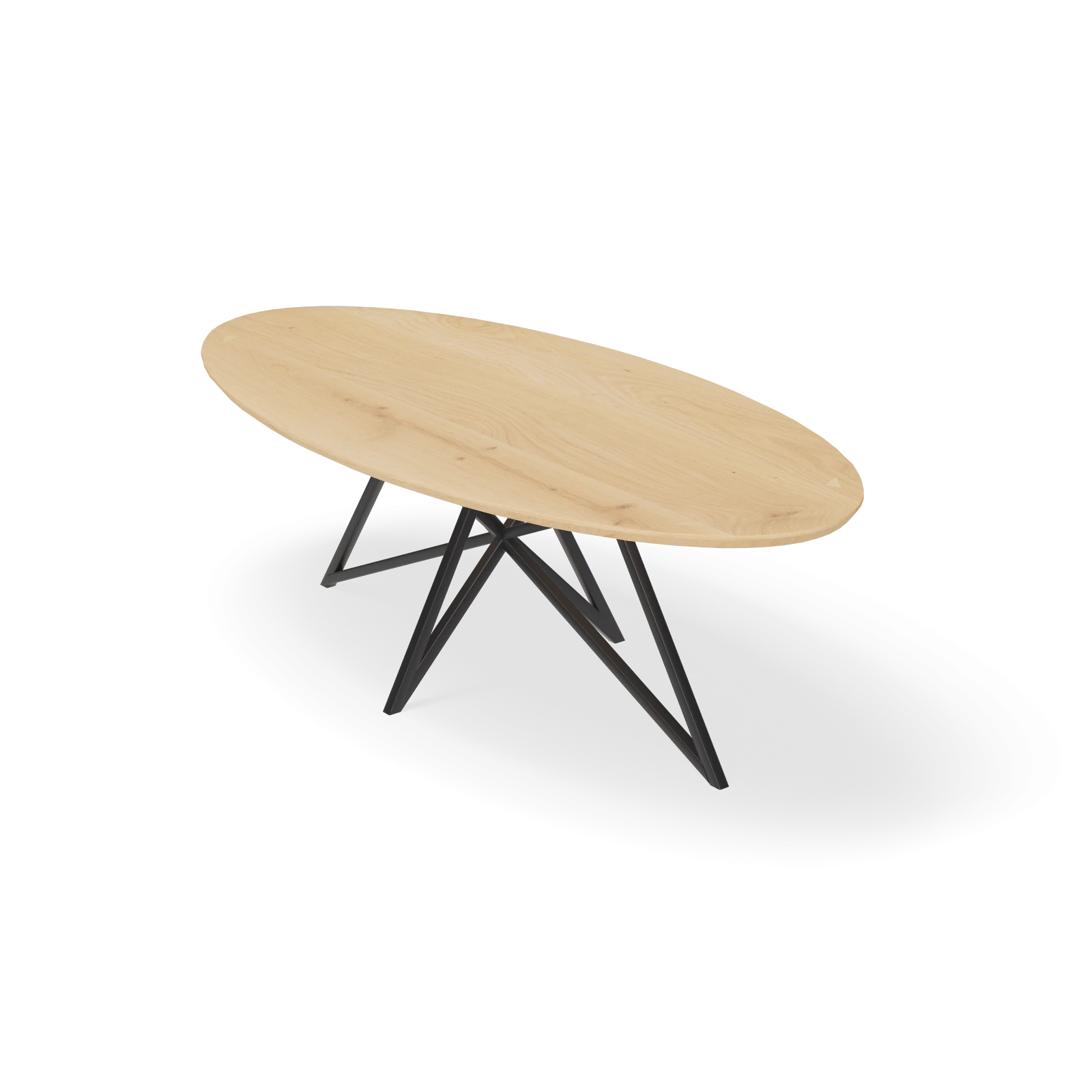 Eettafel Crosse - Ovaal Nature White (240x115cm)