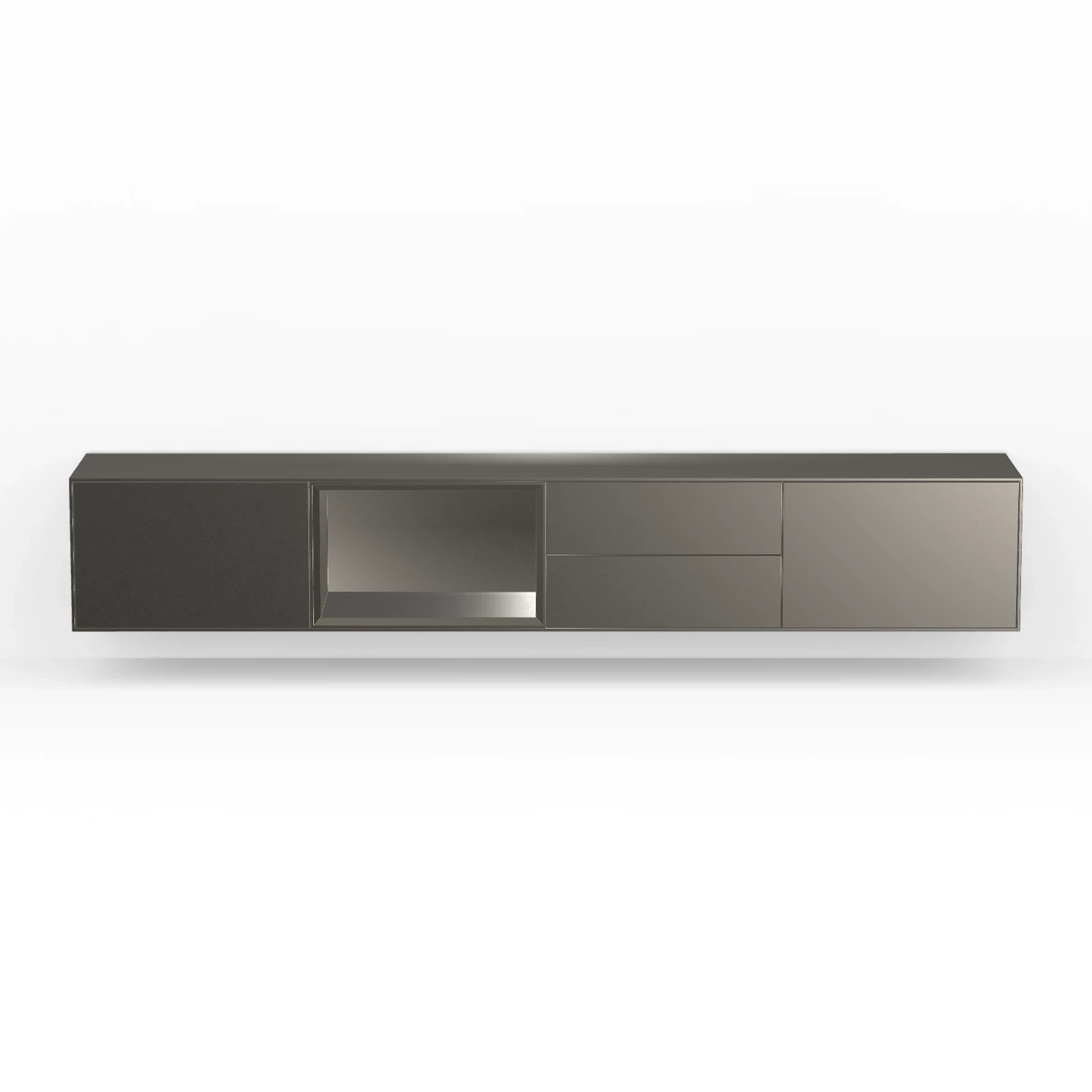 TV Meubel Pearl Mouse Grey 240cm Zwevend