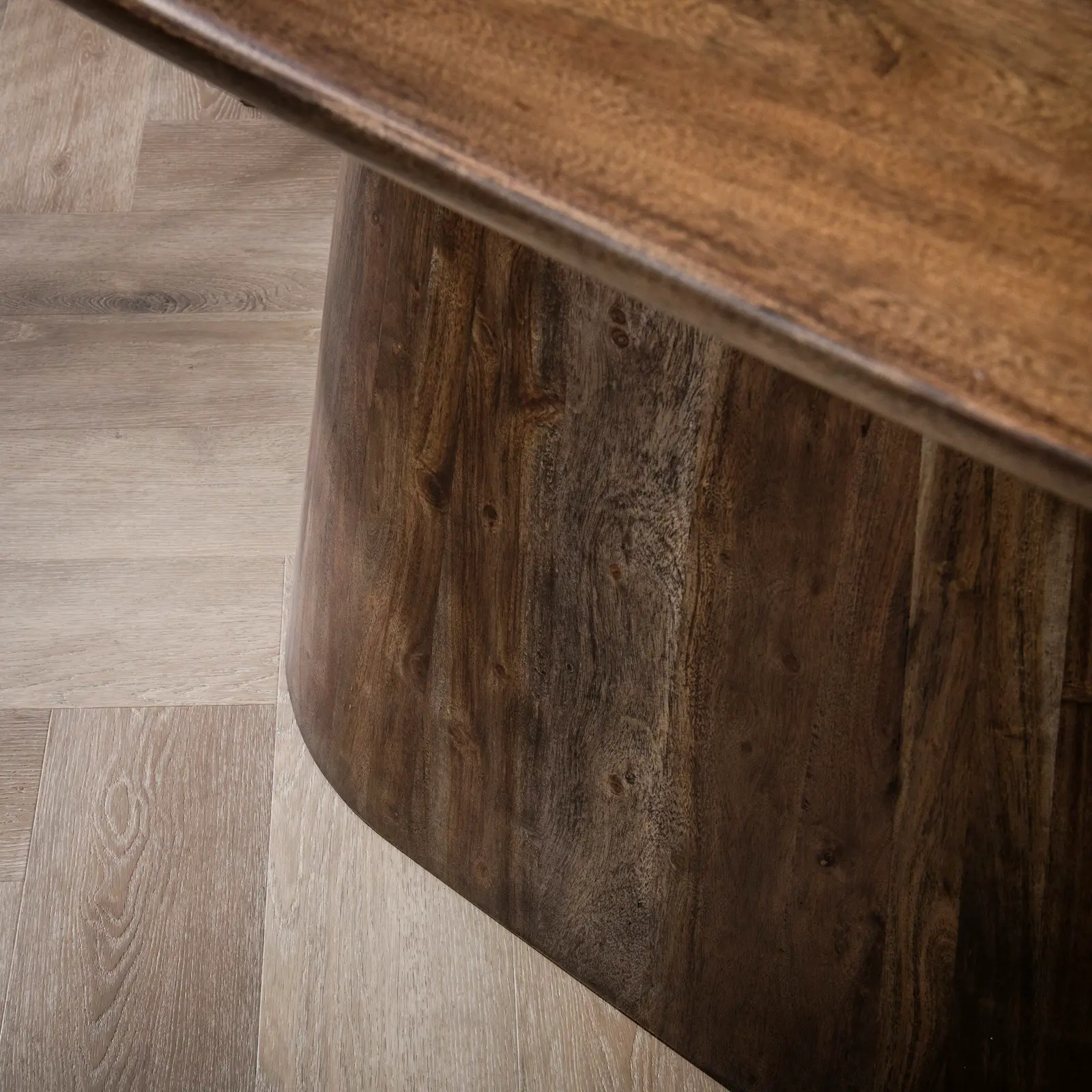 Eettafel Central - deens ovaal - 215x105cm - Acacia bruin