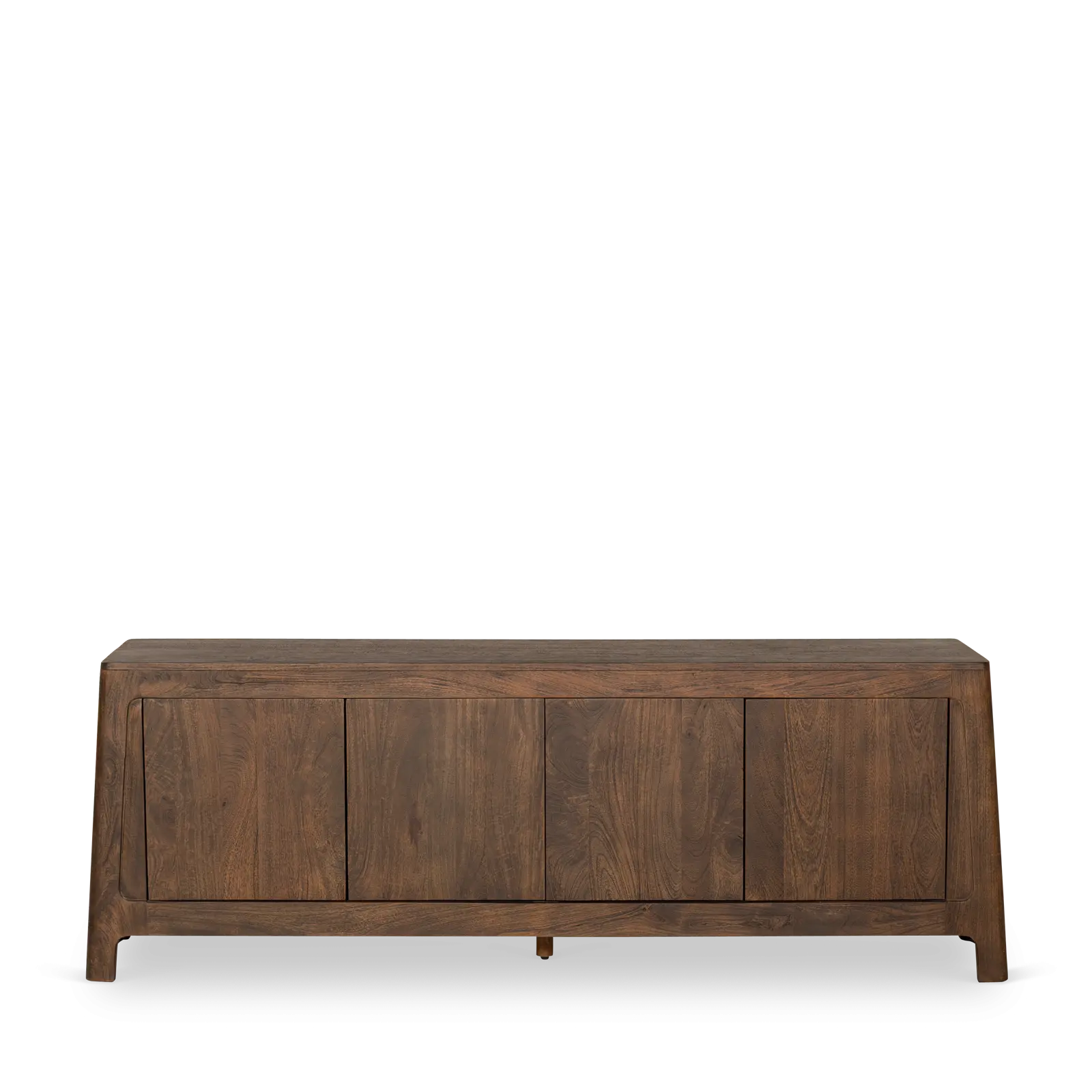 TV meubel Latara - 200 cm - Mangohout Cacao Bruin - 4 deuren