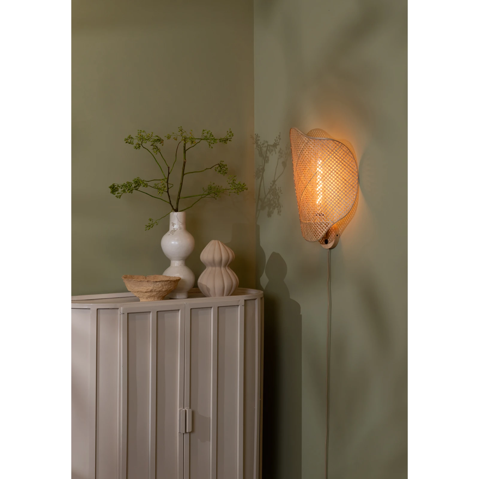 Wandlamp Kinabalu (50x40cm) naturel