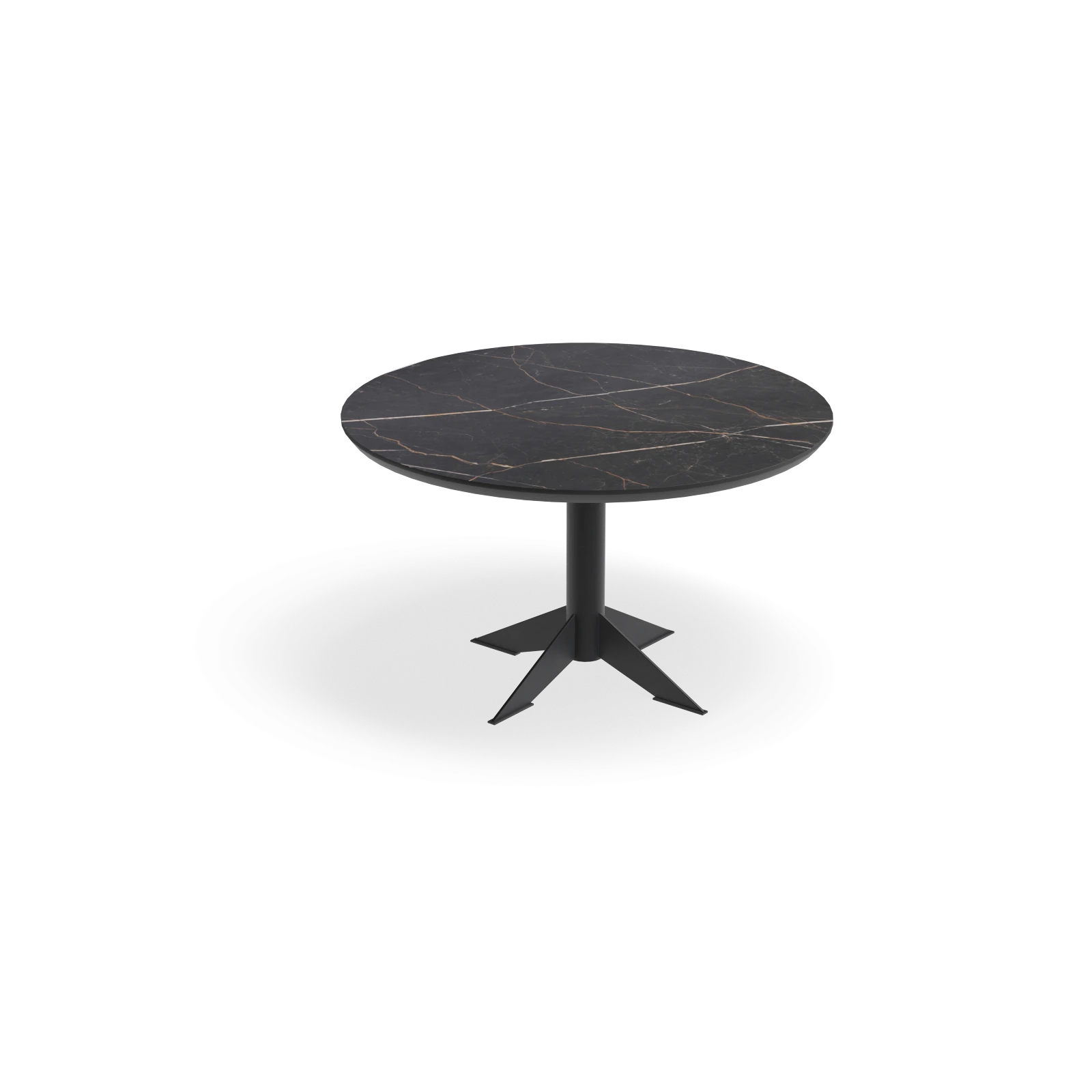 Eettafel Westfield - Rond HPL Marmerlook (130cm)