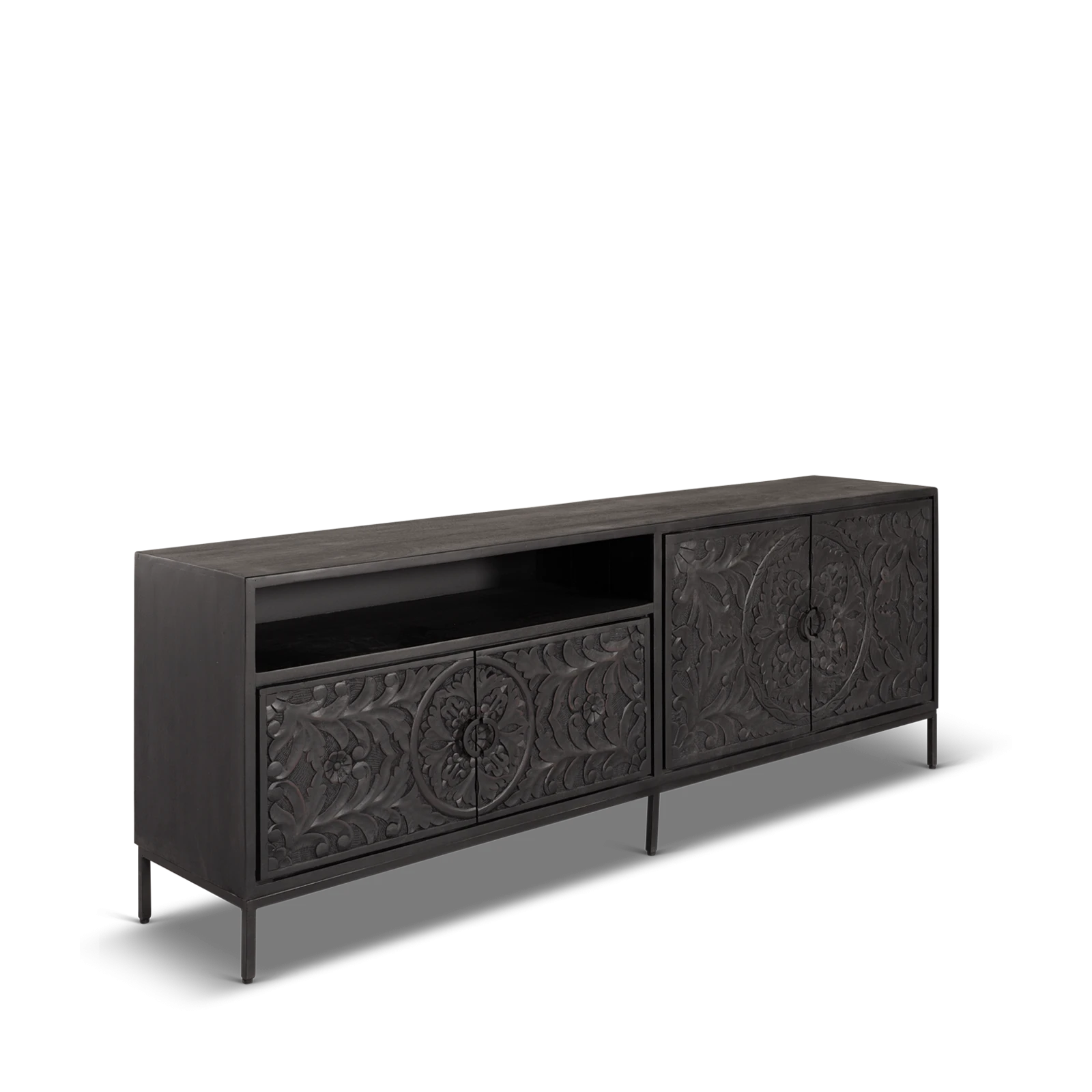 TV meubel (210cm) Belleville - Zwart