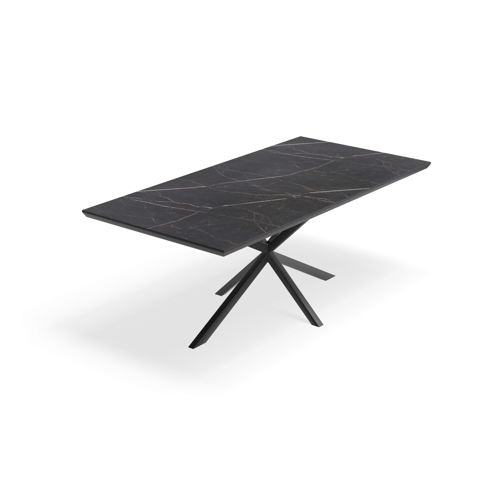 Eettafel North - Rechthoek HPL Marmerlook (200x100cm)