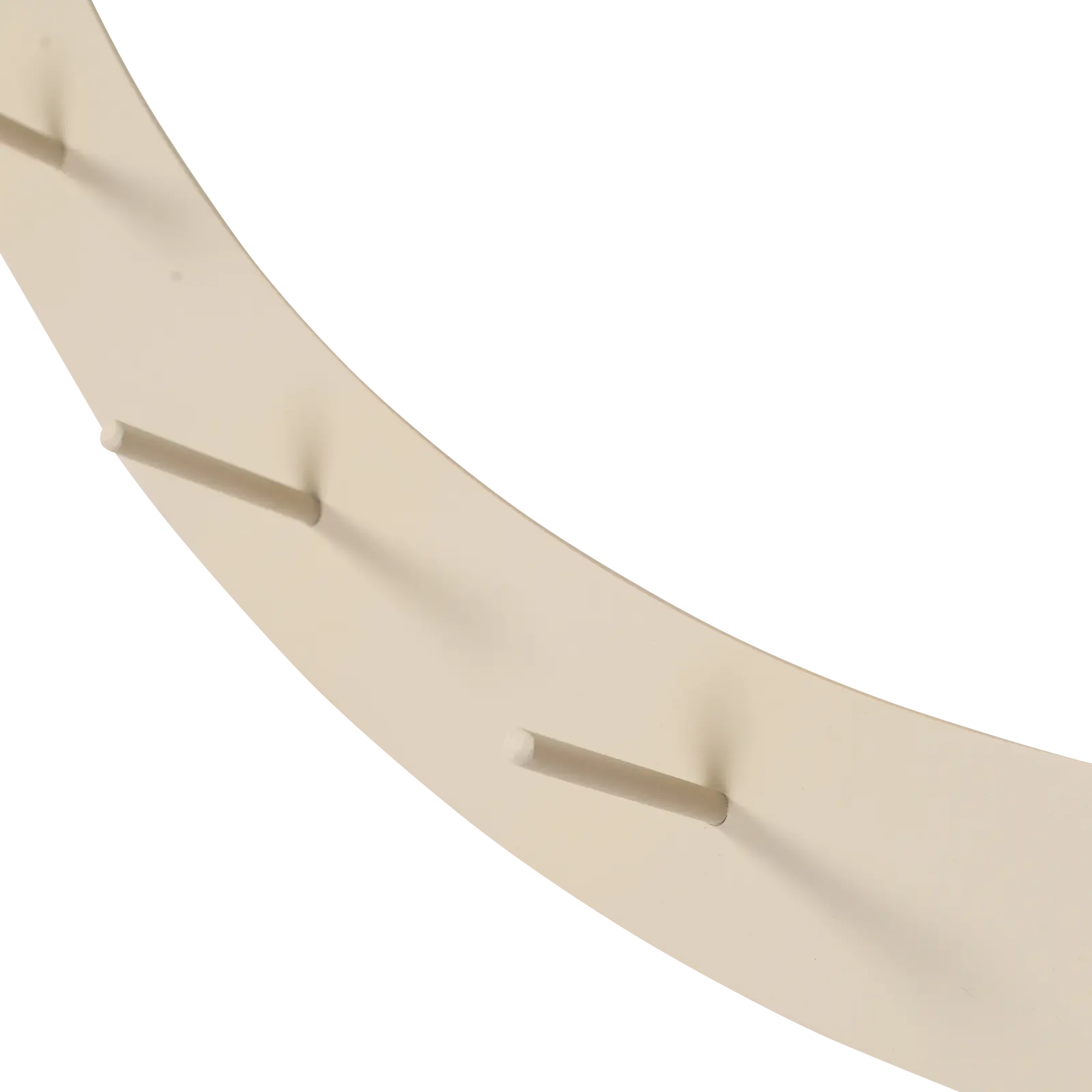 Kapstok Smiley - organische vorm 43x89 cm - metaal Beige - 6 haken