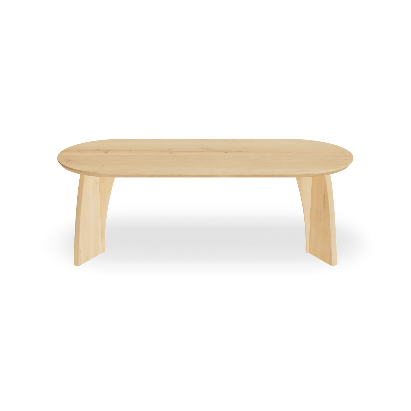 Eettafel Seri - Halve Cirkel Nature White (220x90cm)