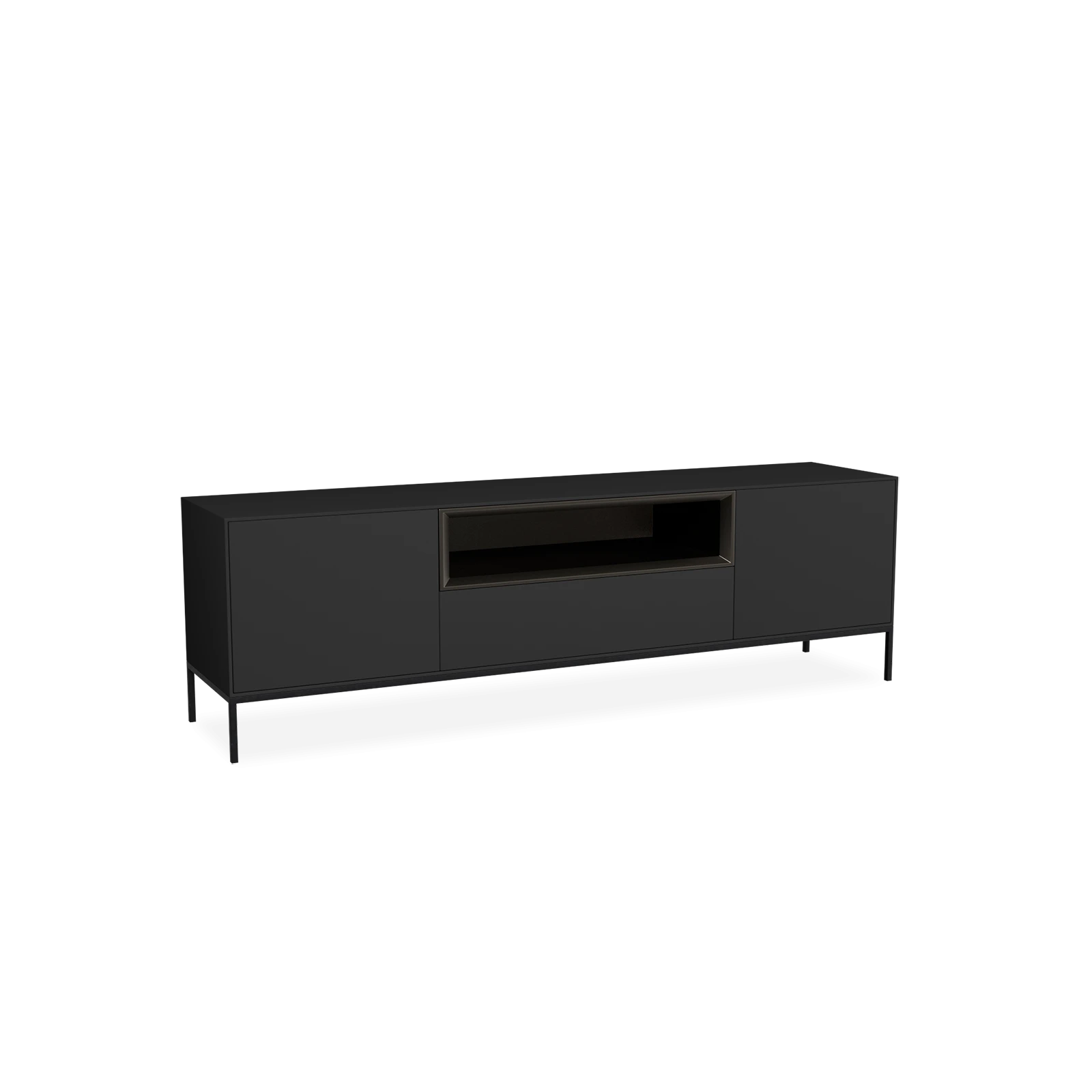 TV Meubel Black 180cm Poot