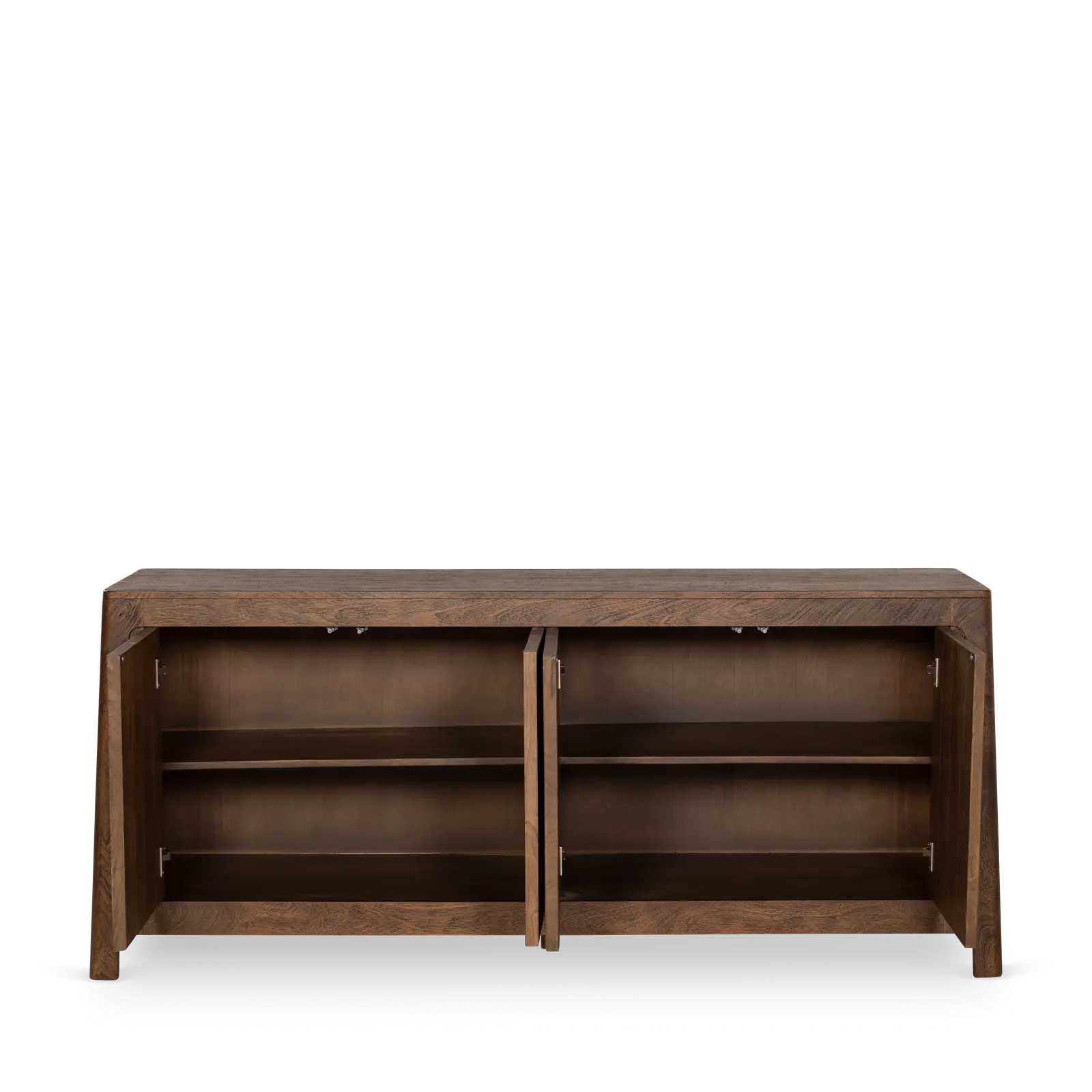 Dressoir Latara - 200 cm - Mangohout Cacao Bruin - 4 deuren