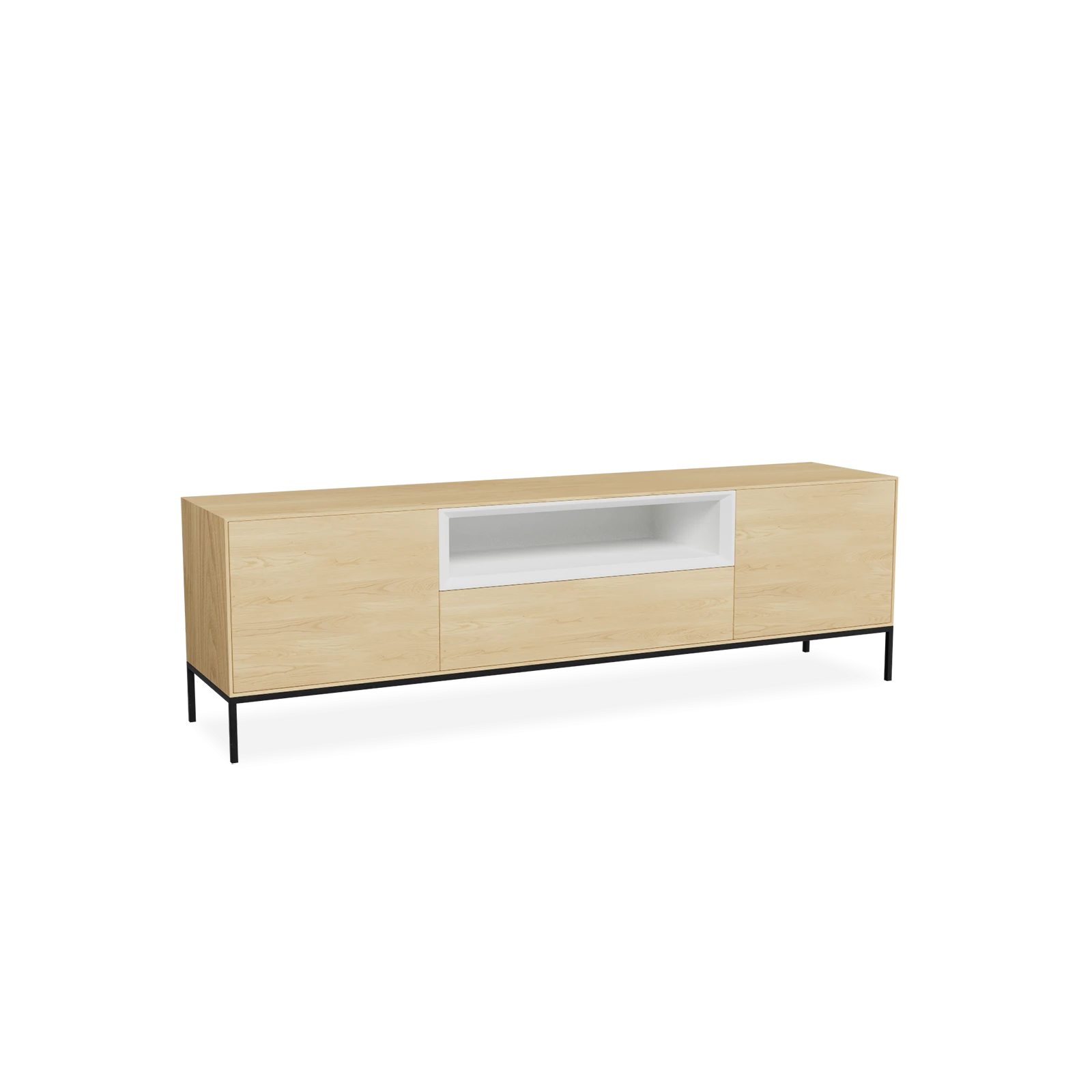 TV Meubel Nature White 180cm Poot
