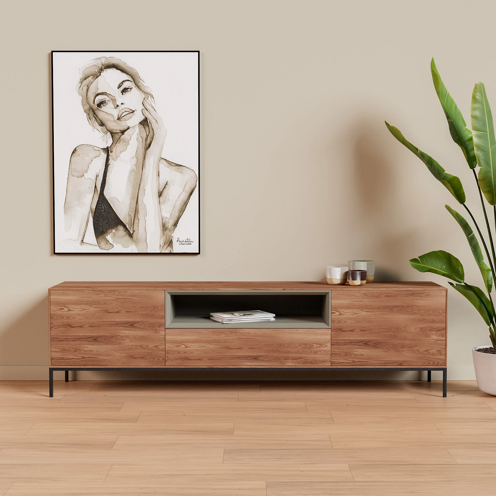 TV Meubel Verweerd 200cm Poot