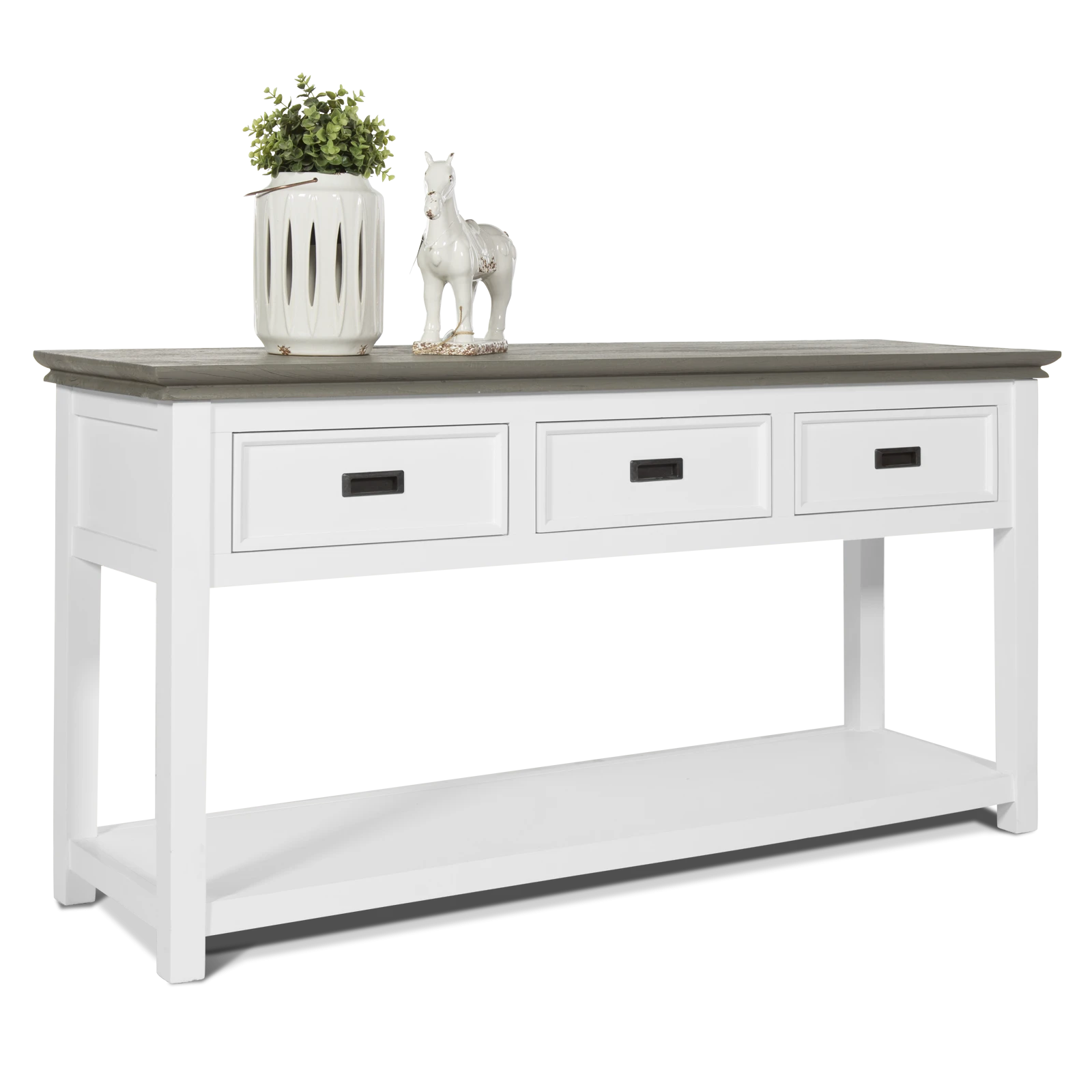 Sidetable (150cm) Riverwoods - ClearWhite/Rustic Grey