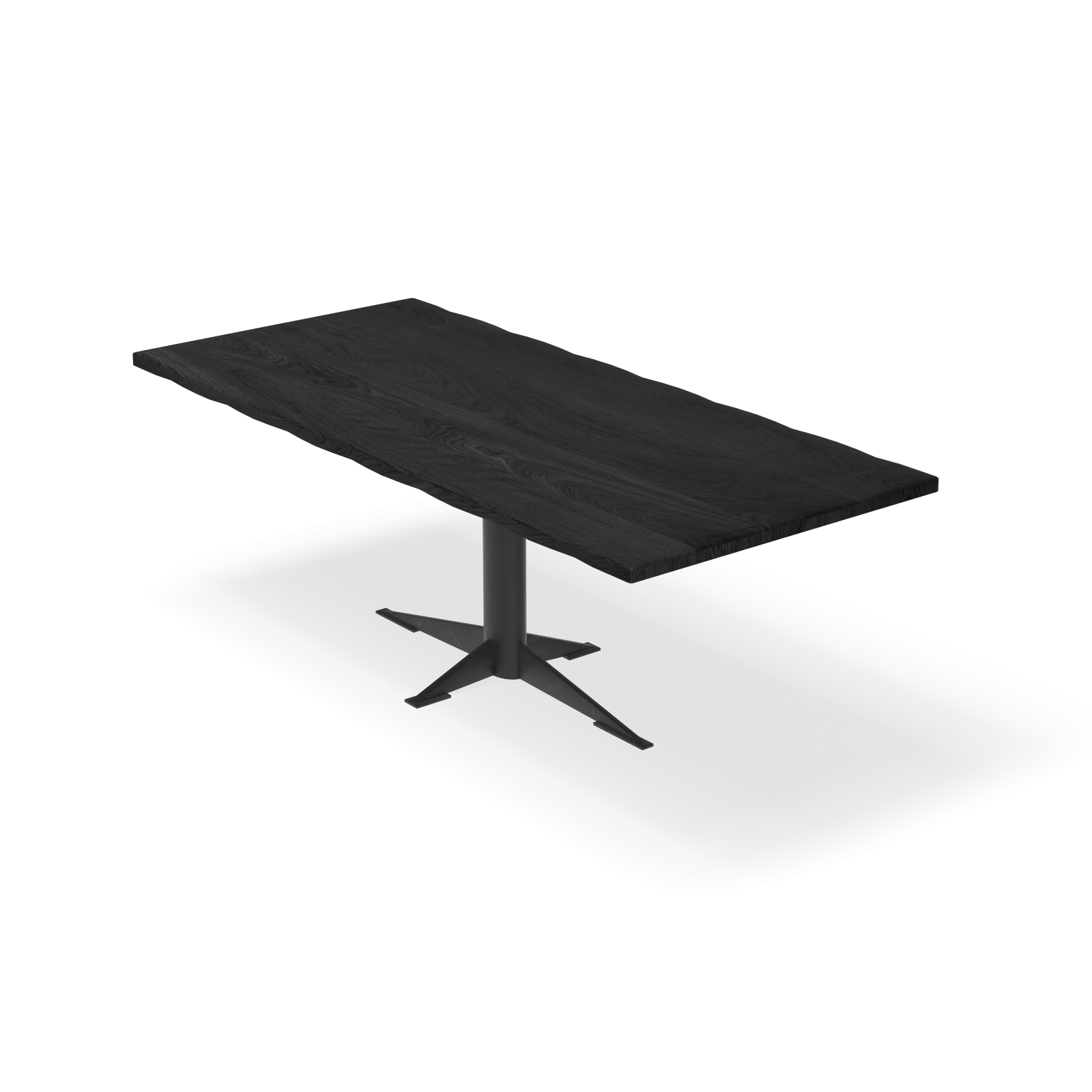 Eettafel Westfield - Rechthoekig Boomstam Eiken Black Sky (220x100cm)