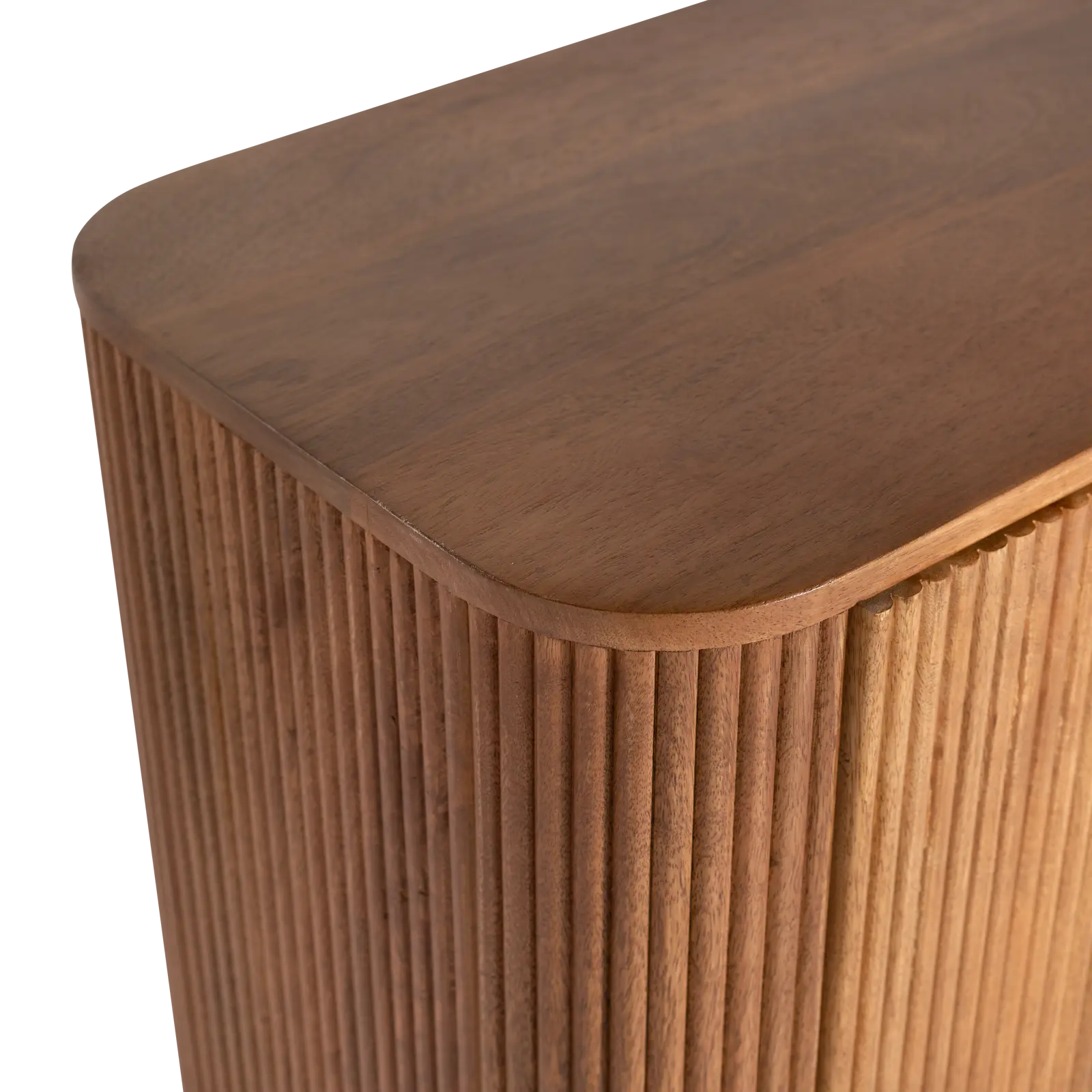 Dressoir Amare - 200 cm - Mangohout Lichtbruin - 4 deuren