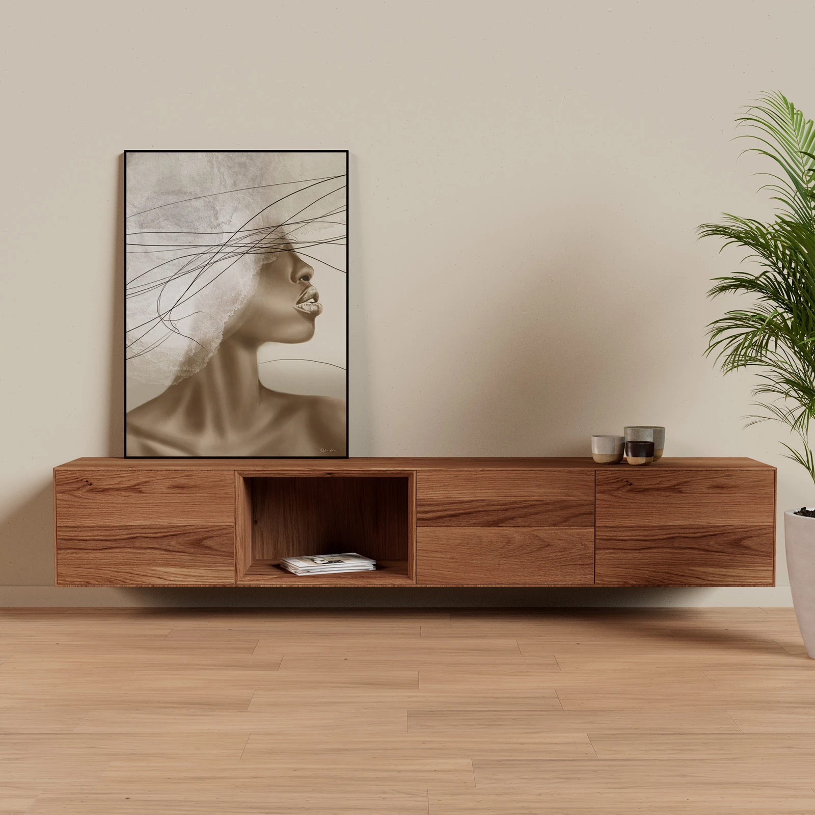 TV Meubel Verweerd 240cm Zwevend