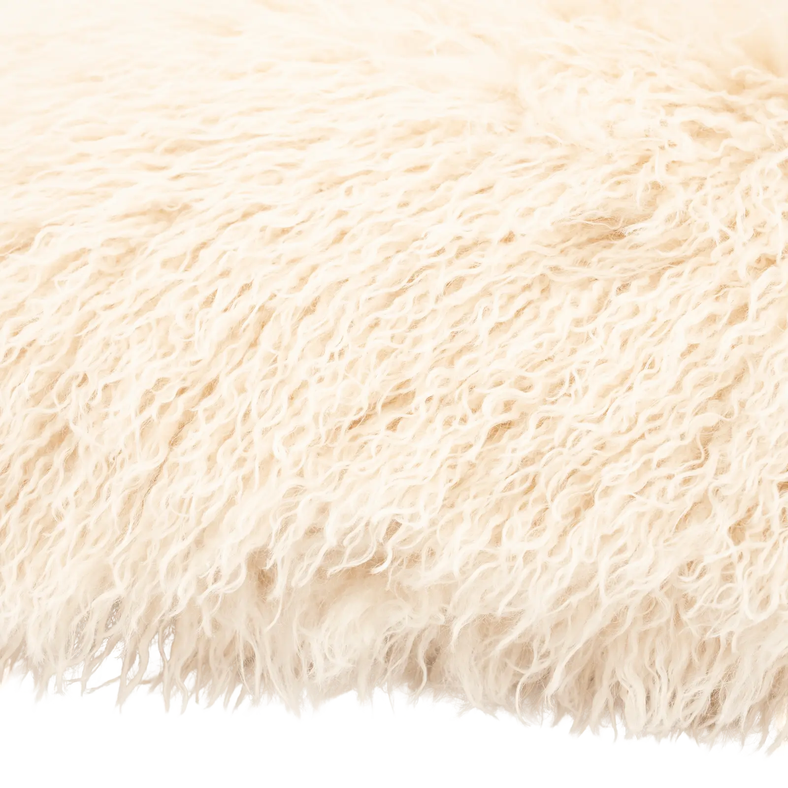 Sierkussen Doodly - 50x50 cm - Fluffy - Beige